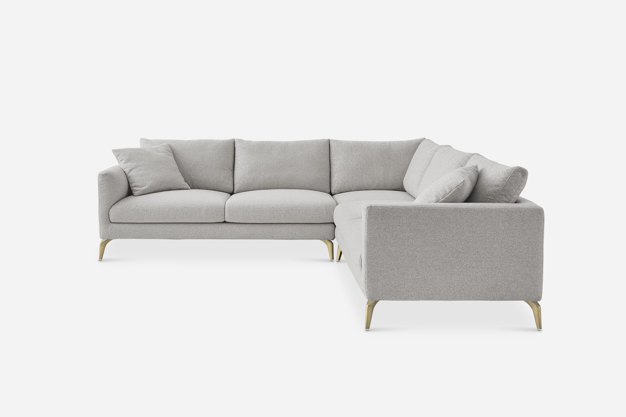 Lena Performance Fabric L-Shape Sectional Sofa 8