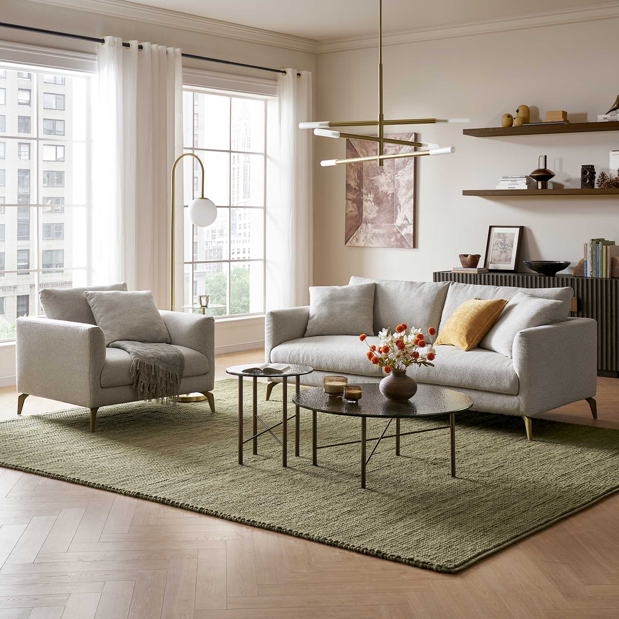 Lena Performance Fabric Sofa 2