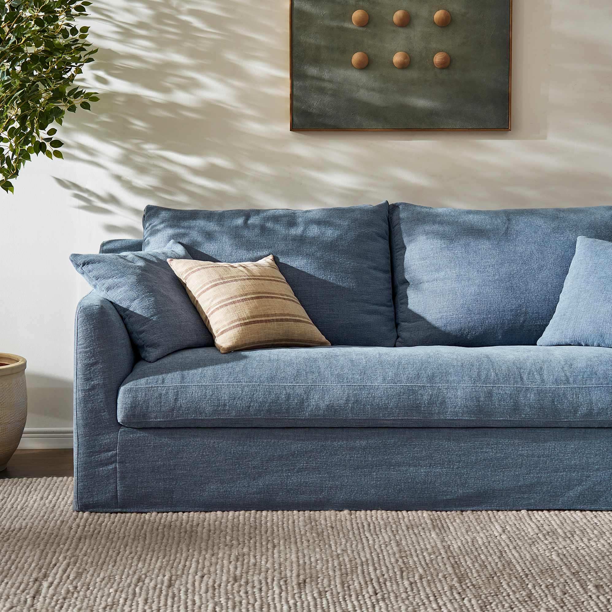 Agnes Slipcover Storage L-Shaped Sectional Couch with Ottoman 4