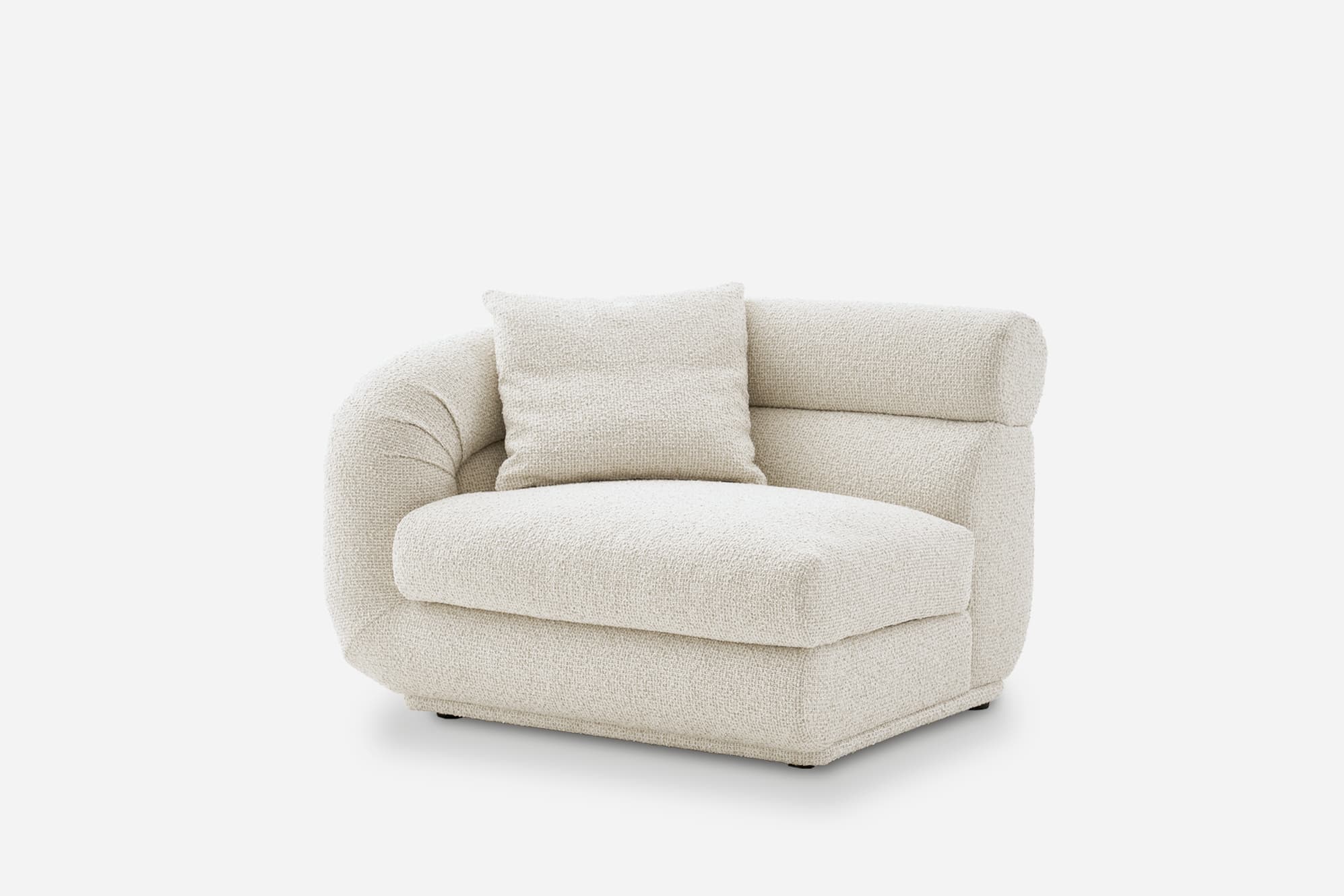 Solari Performance Fabric Left Arm Sofa 7