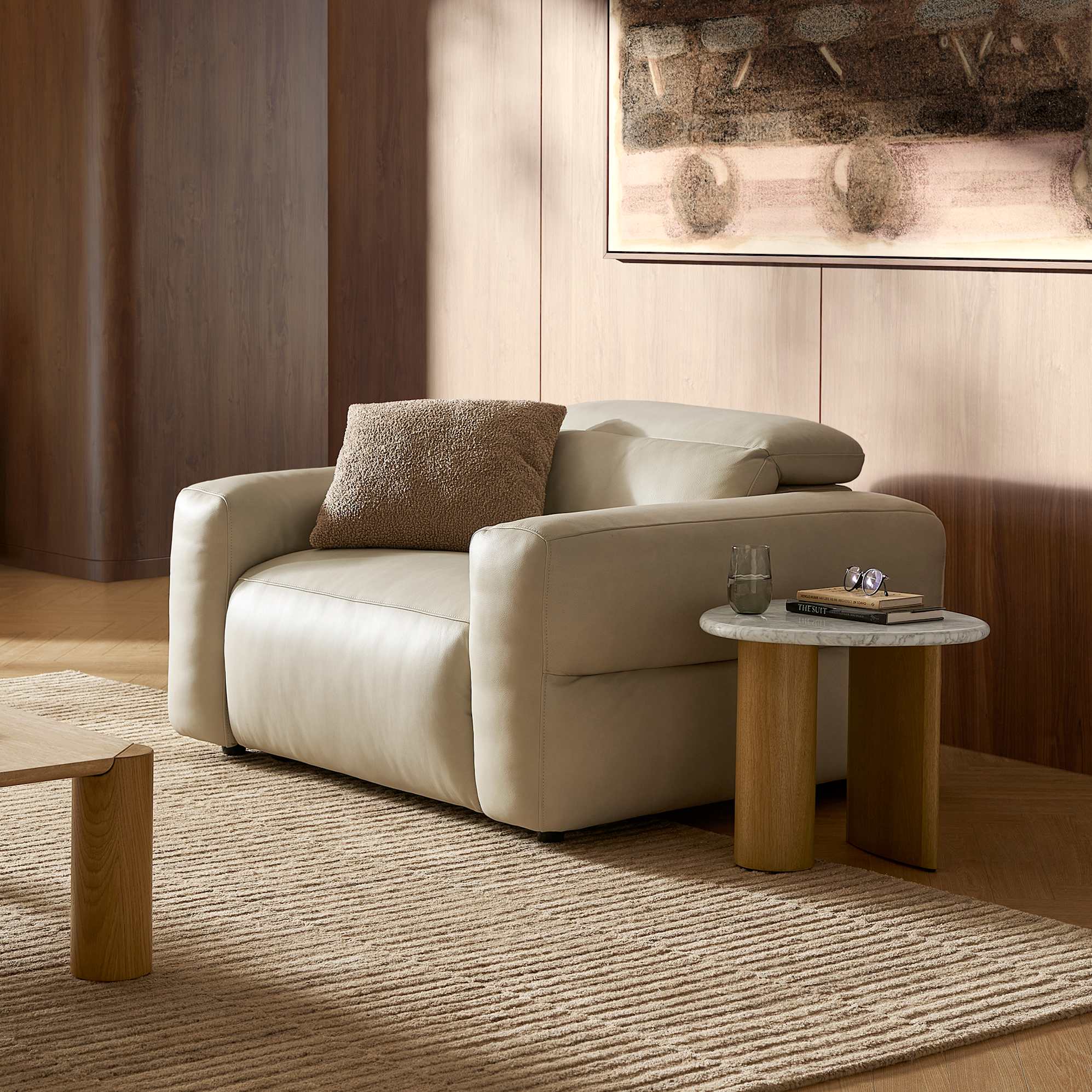 Jaron Leather Recliner Armchair 4