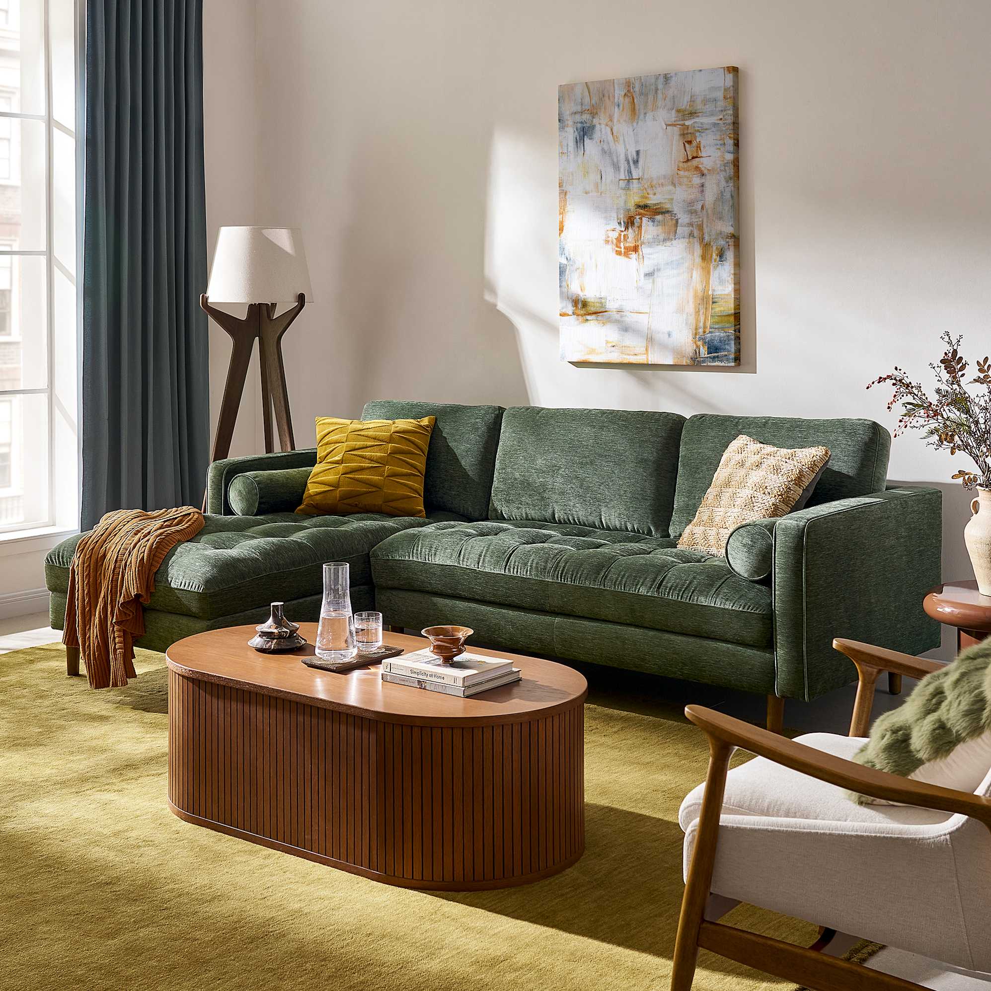 Madison Chaise Sectional Sofa 0