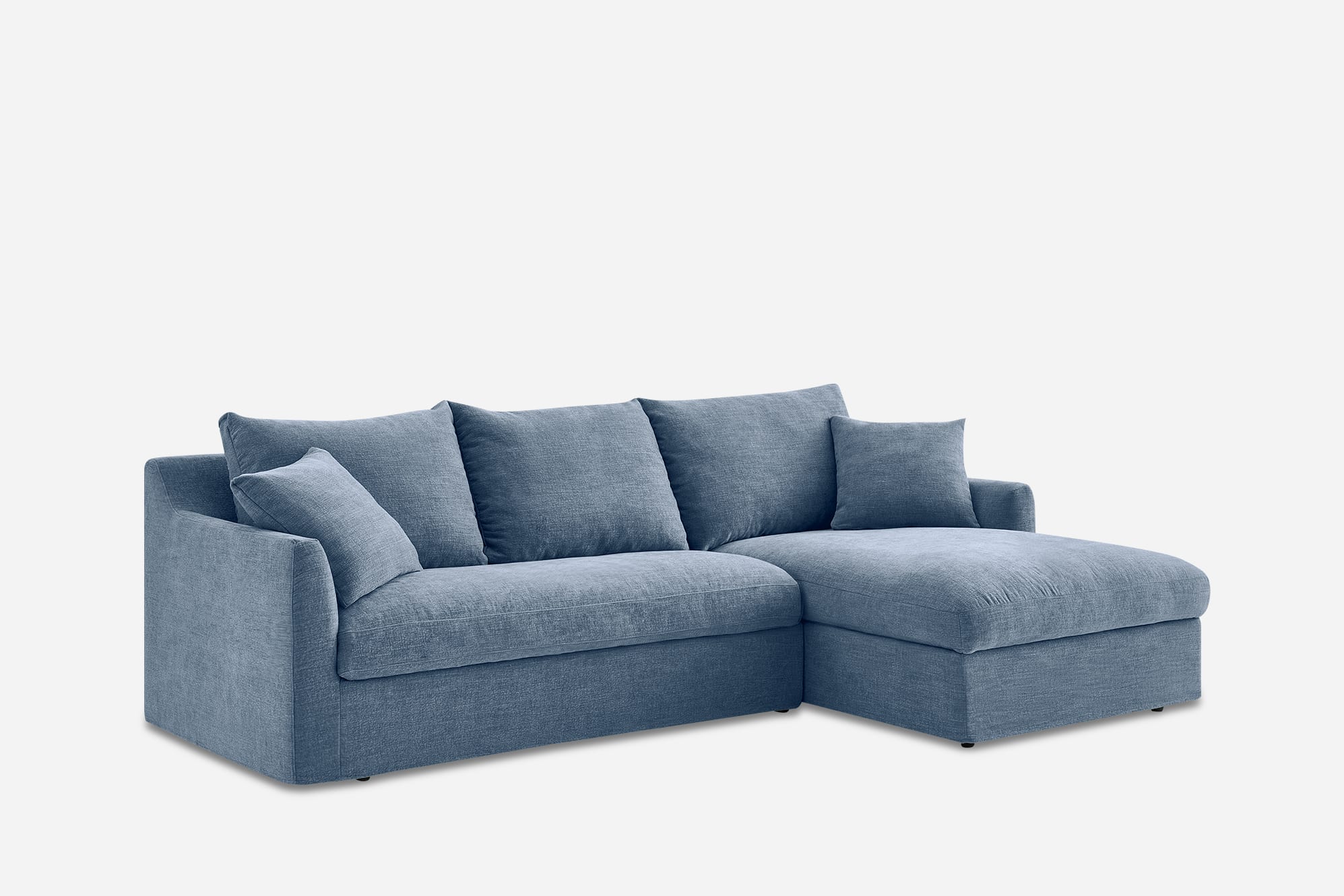 Agnes Slipcover Storage Chaise Sectional Sofa 12