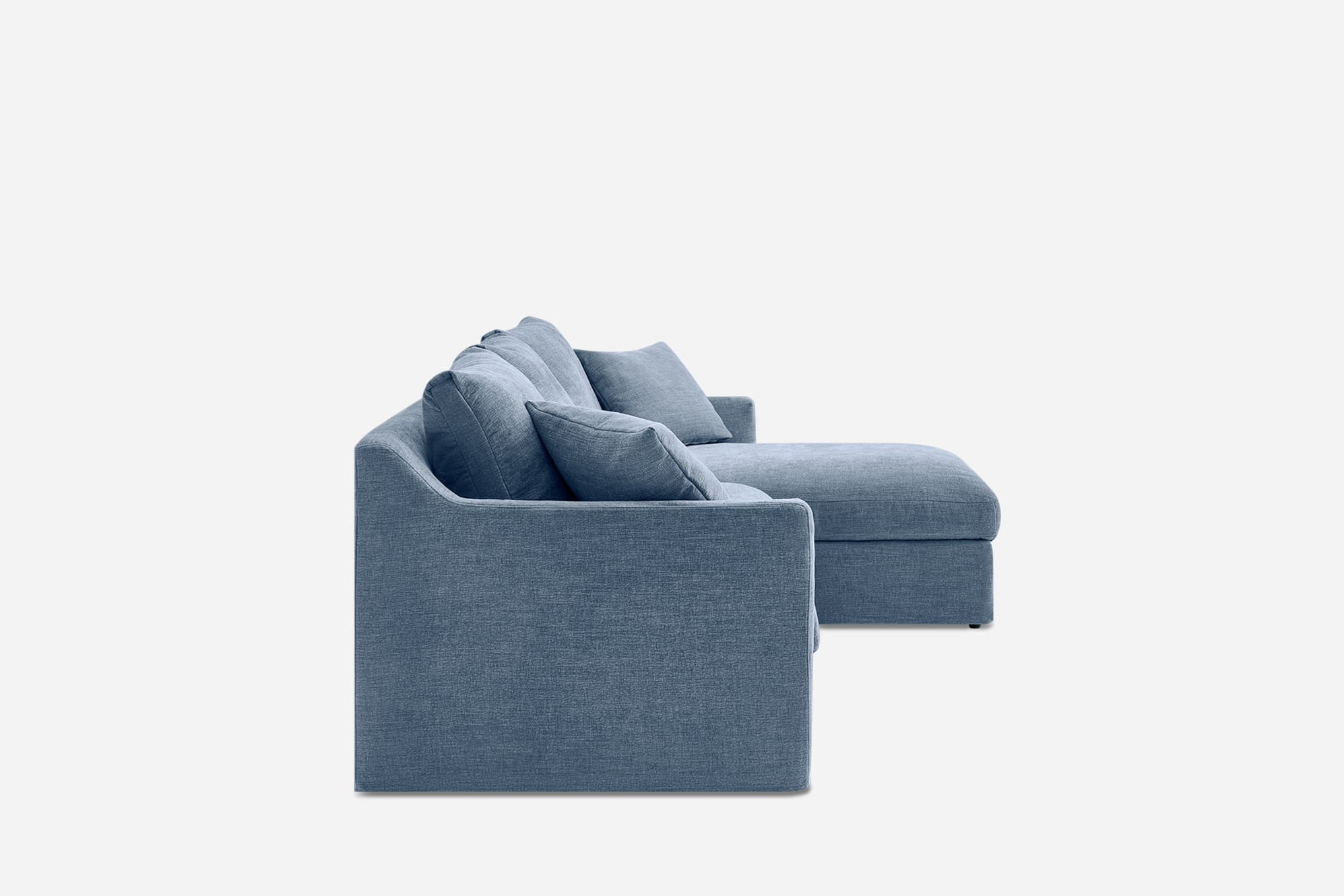 Agnes Slipcover Storage Chaise Sectional Sofa 13