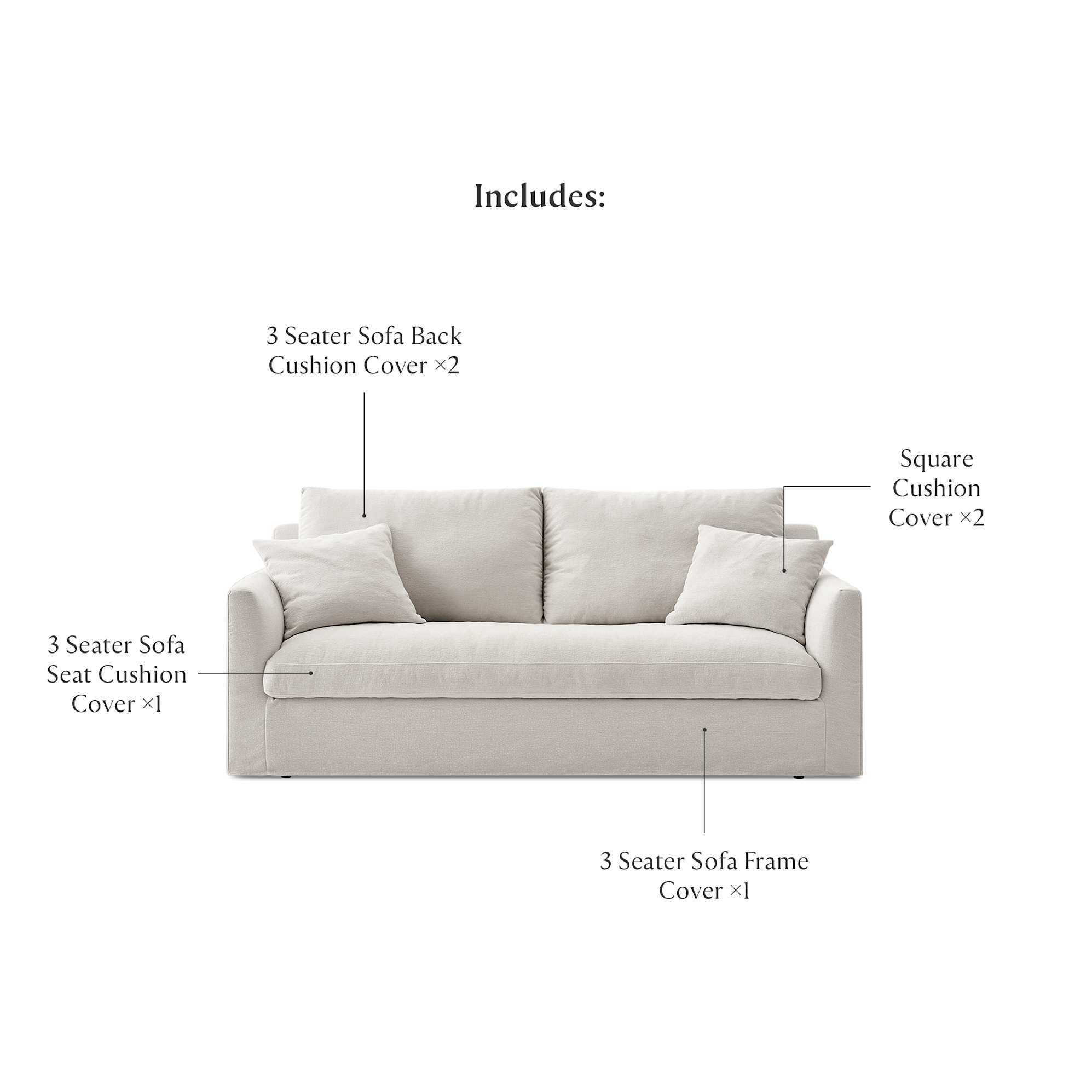 Agnes Combination Storage Sofa Cover 2