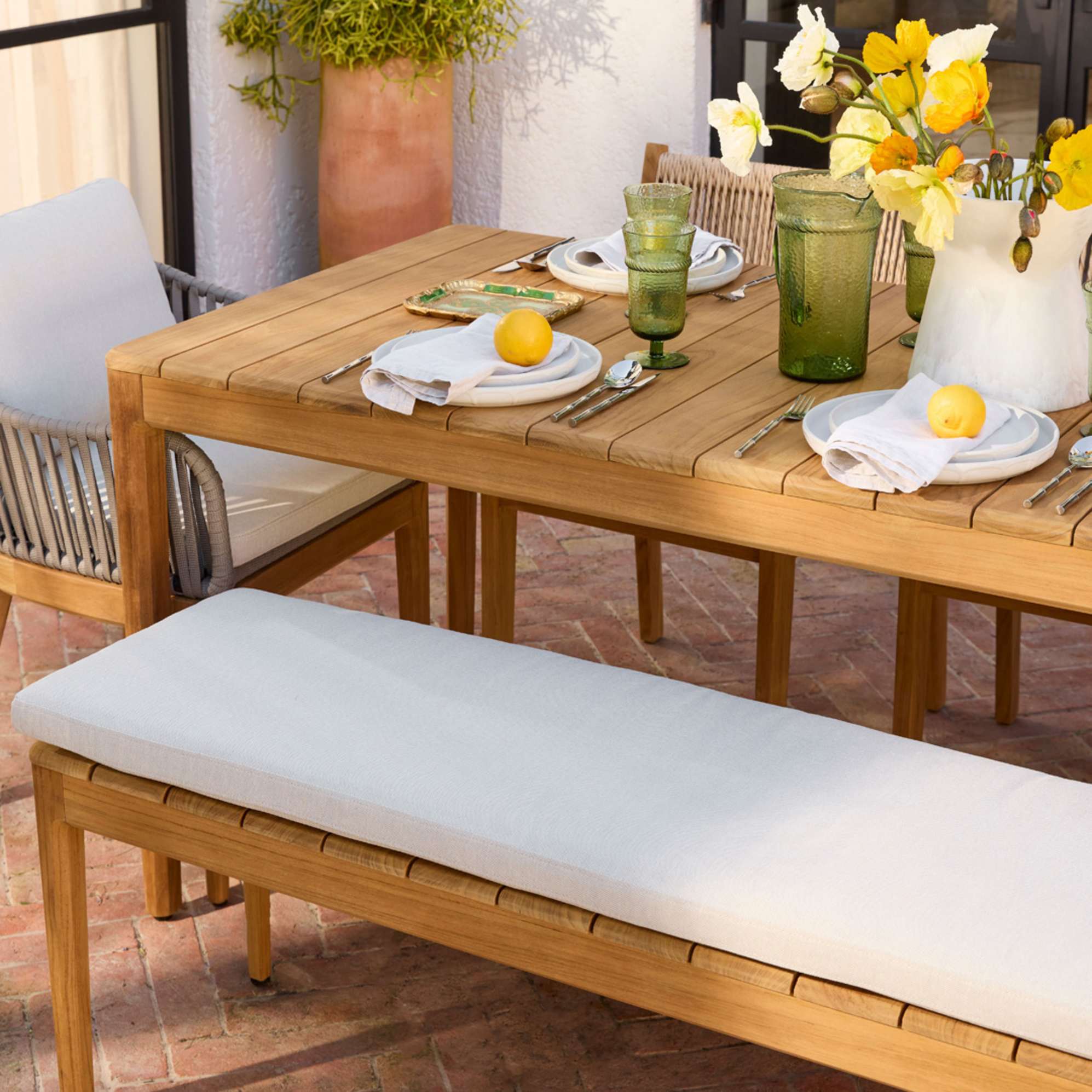 Isla Outdoor Dining Bench 3