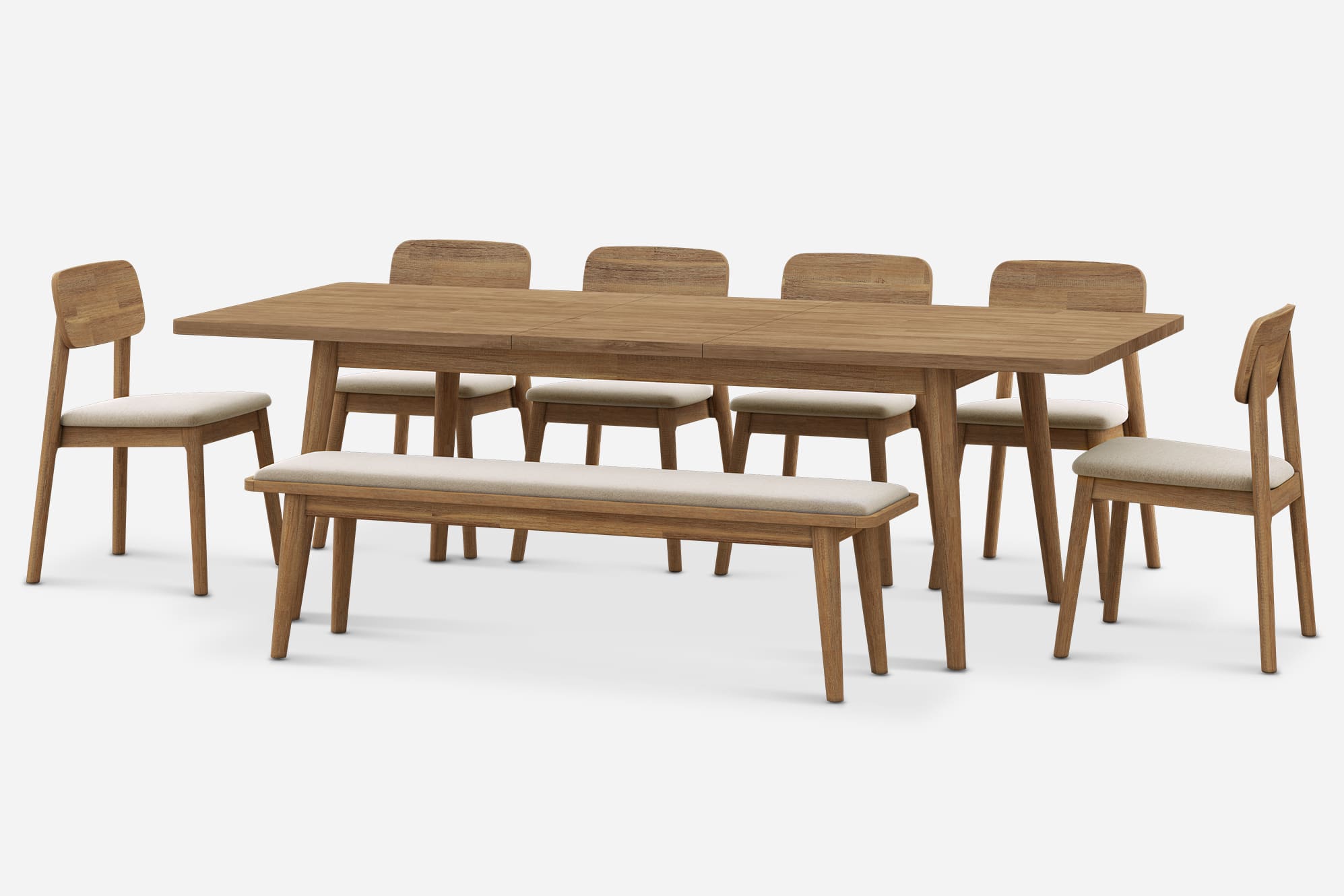 Seb Extendable Dining Set for 6-8 2