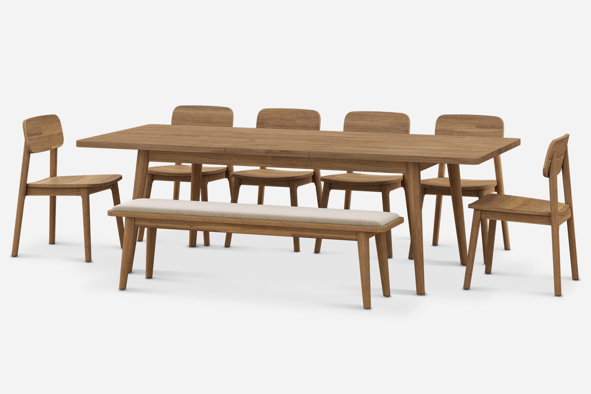 Seb Extendable Dining Set for 6-8 2