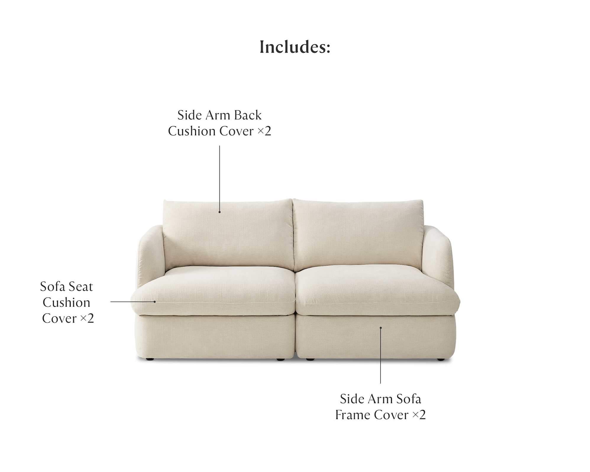 Ollie Combination Sofa Cover 1