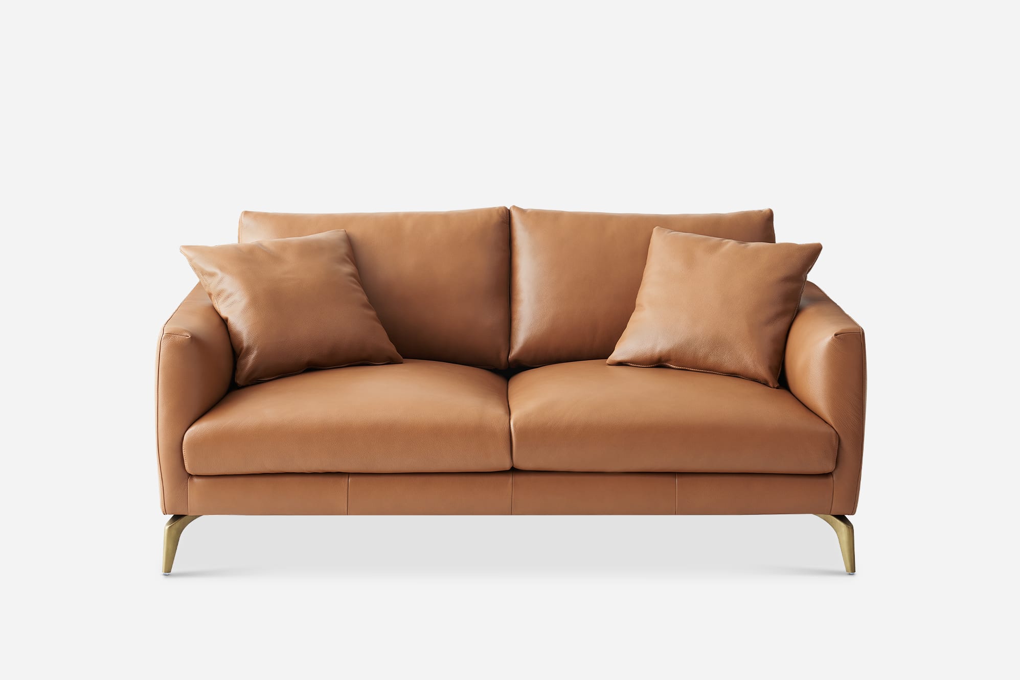 Lena Leather 2 Seater Sofa 1