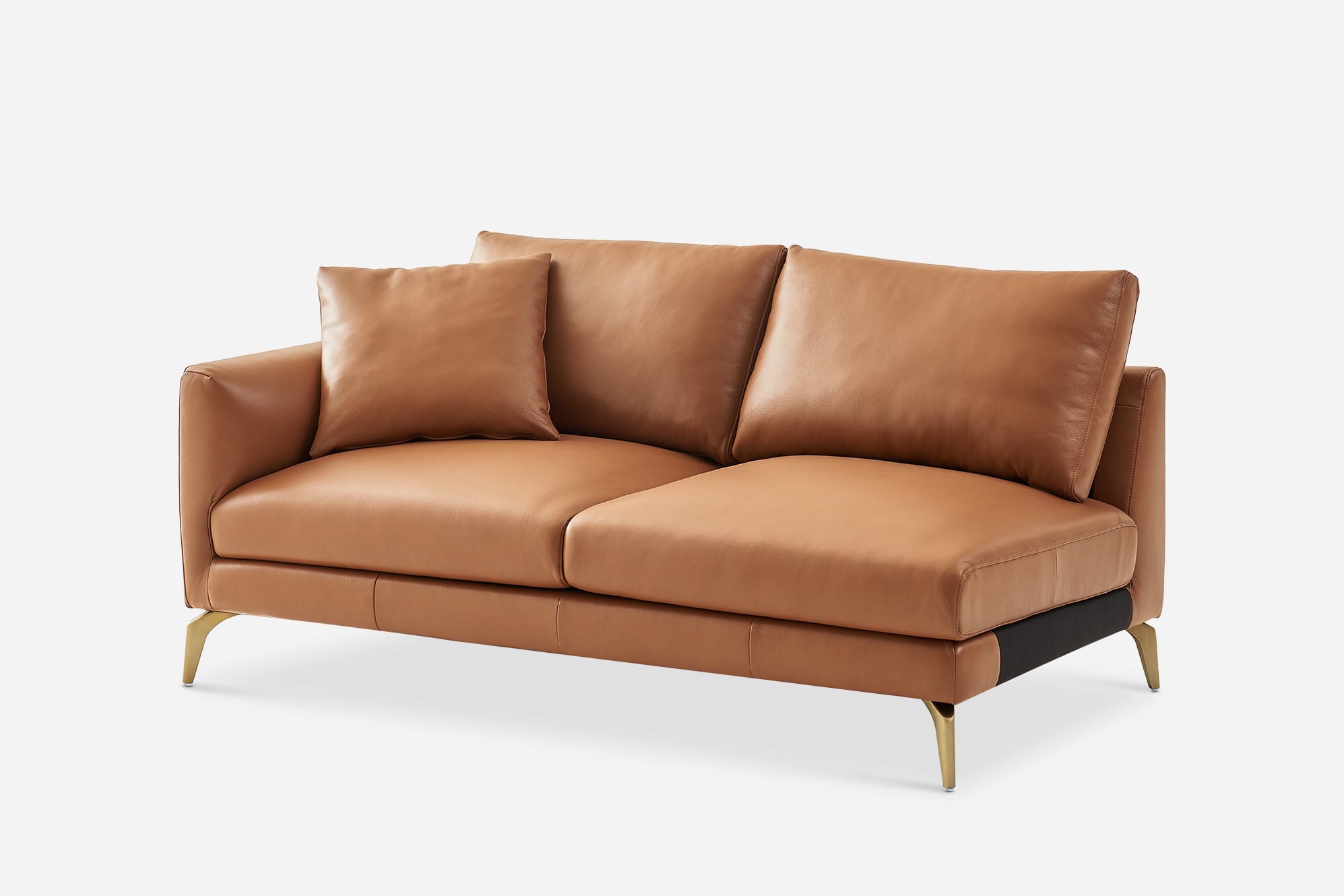 Lena Leather Left Arm 2 Seater Sofa 7
