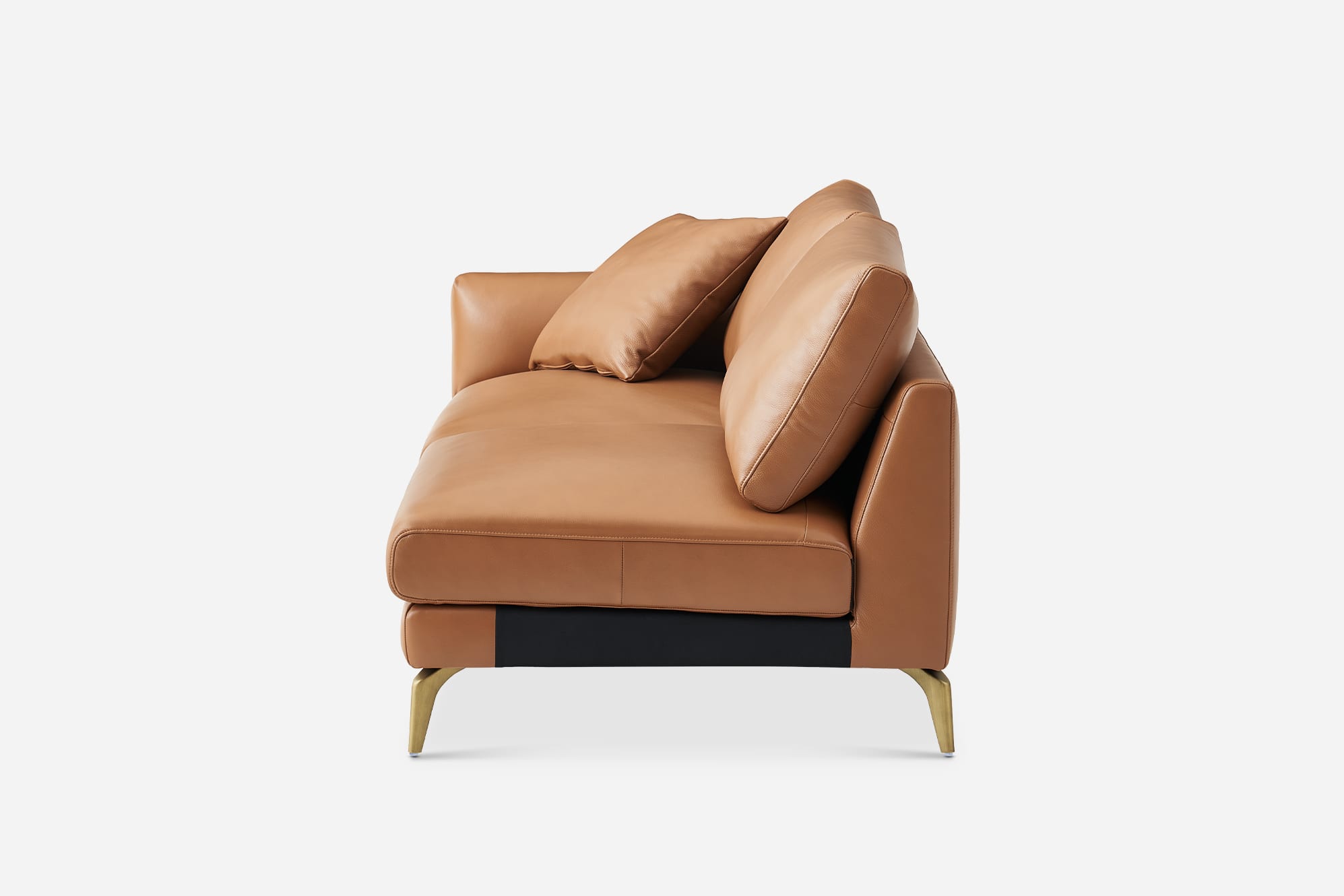 Lena Leather Left Arm 2 Seater Sofa 8