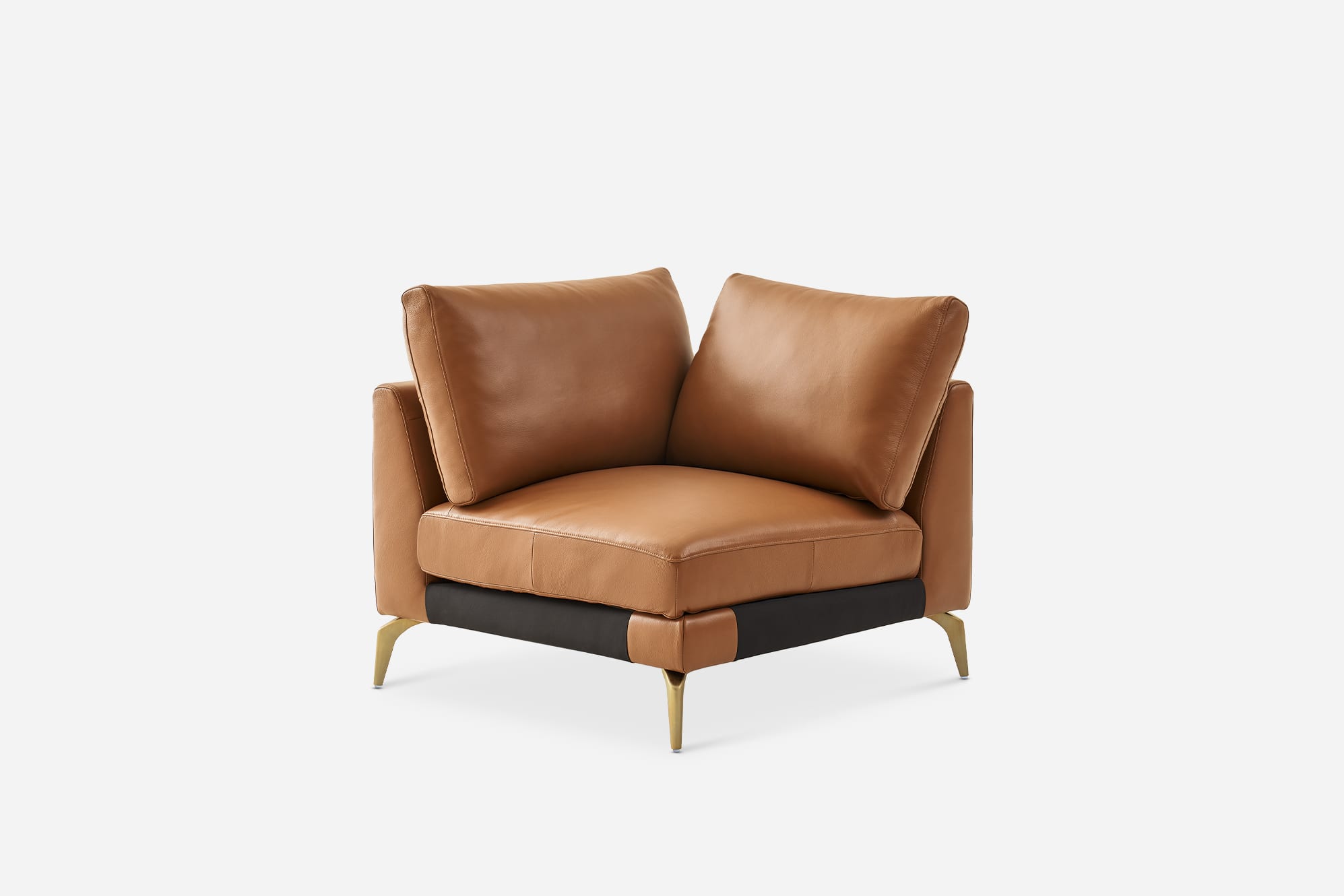 Lena Leather Corner Sofa 0