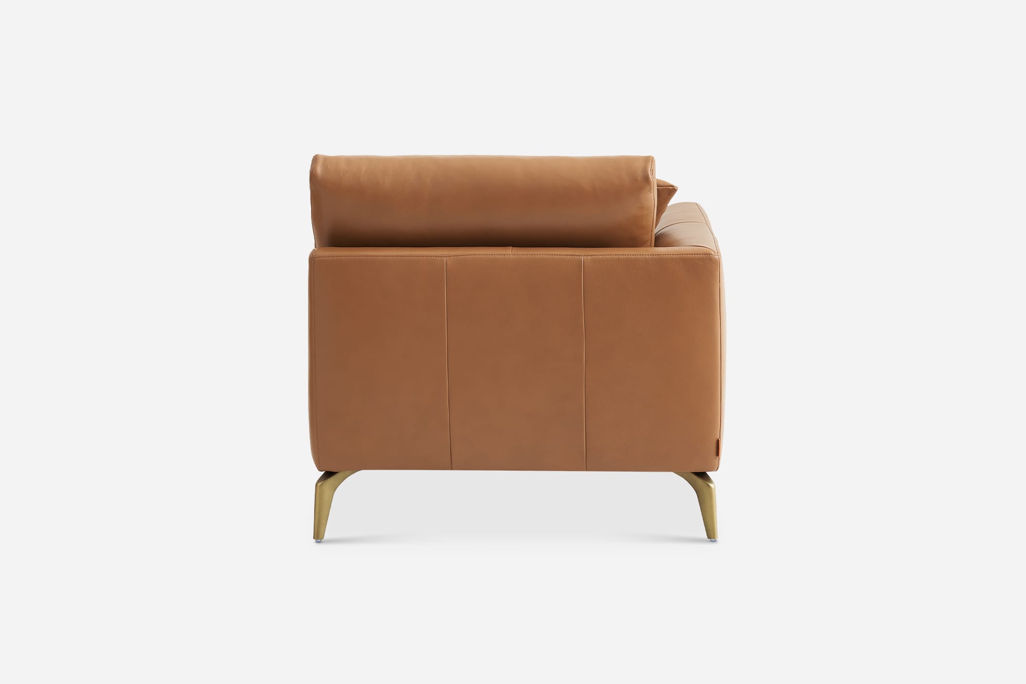 Lena Leather Left Chaise Sofa 9