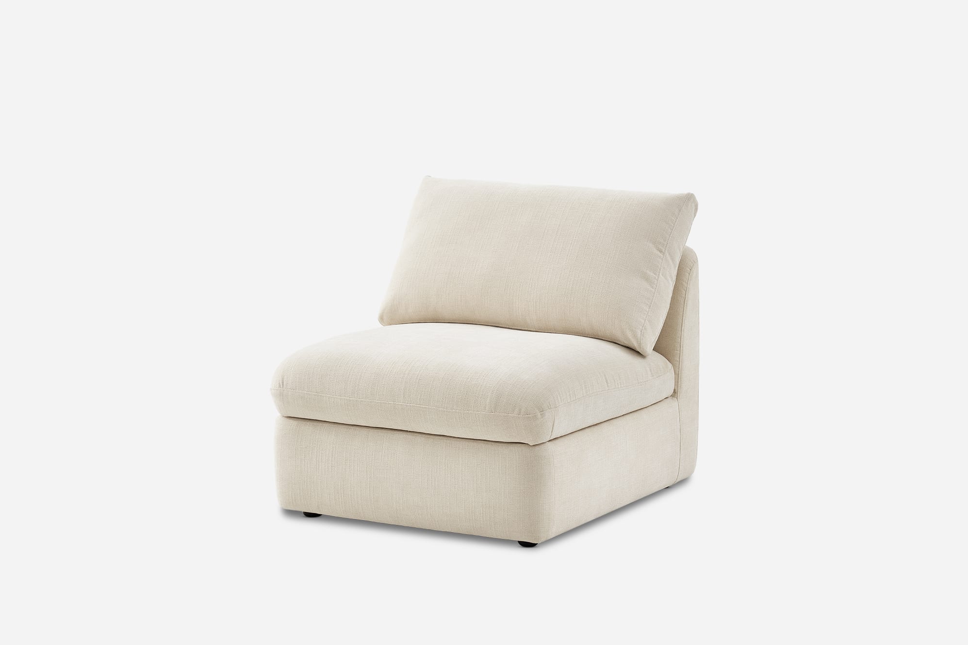 Ollie Storage Armless Sofa 7