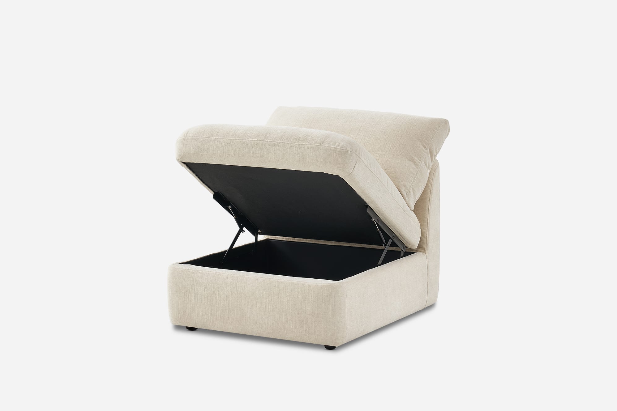 Ollie Storage Armless Sofa 1