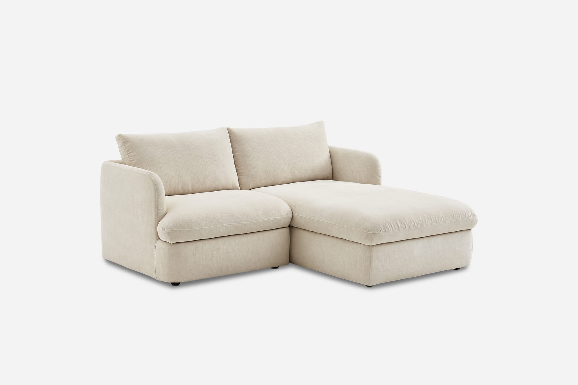 Ollie Storage Small Chaise Sectional Sofa 9