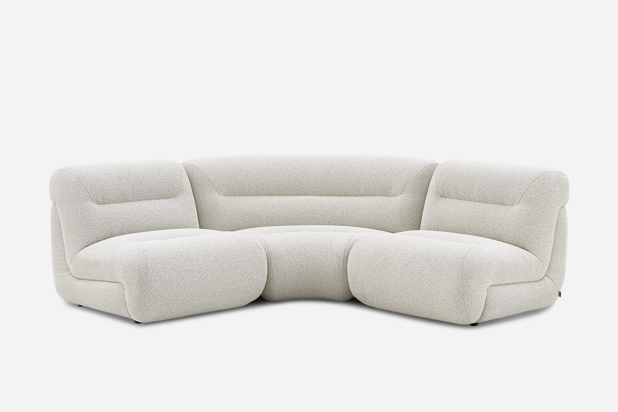 Tovi Performance Boucle 3-Piece Sectional Sofa 2