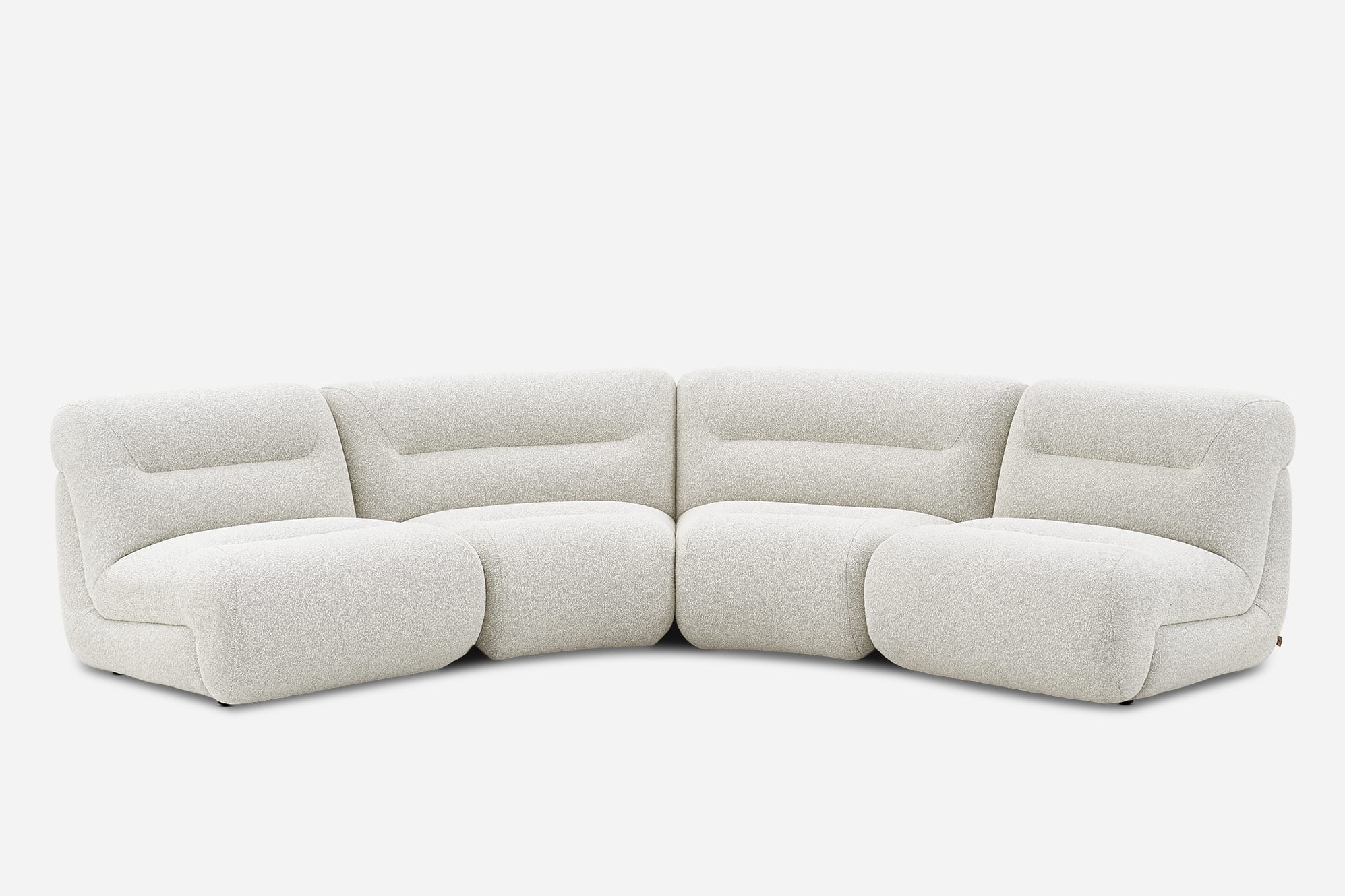 Tovi Performance Boucle 4-Piece Sectional Sofa 2