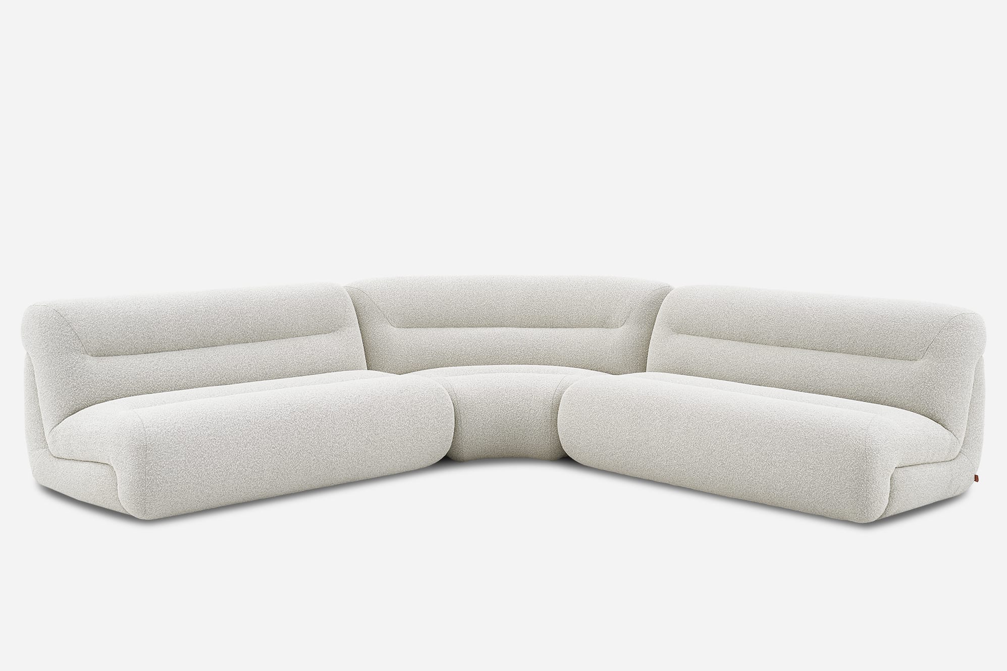 Tovi Performance Boucle L-Shape Sectional Sofa 2