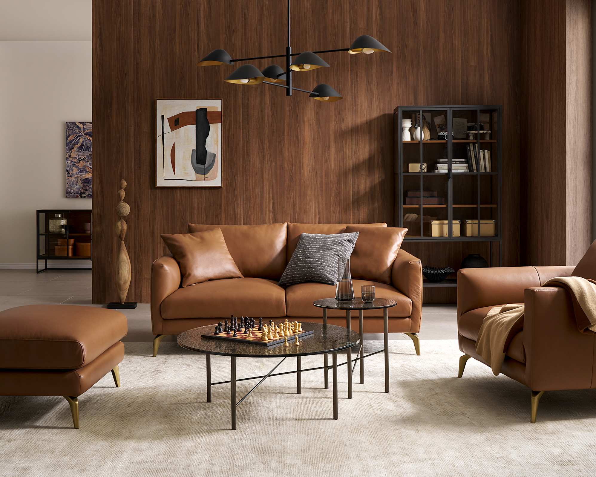 Lena Leather 2 Seater Sofa 0