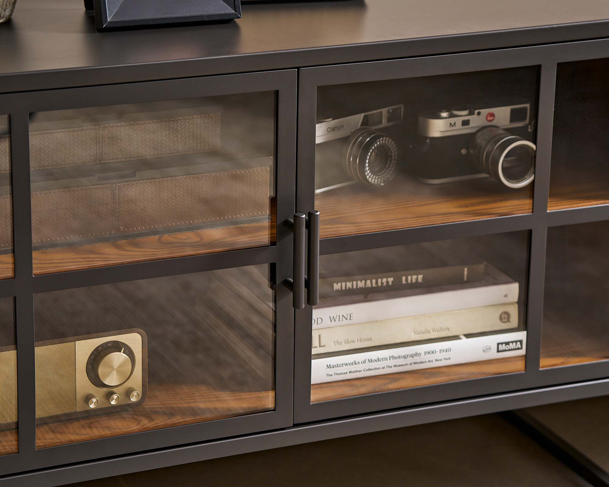 Panes Glass TV Console 4