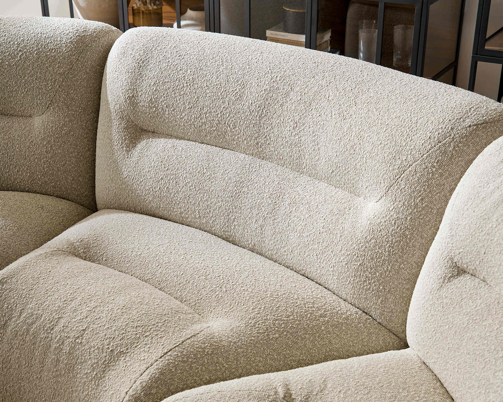 Tovi Performance Boucle 3-Piece Chaise Sectional Sofa 5