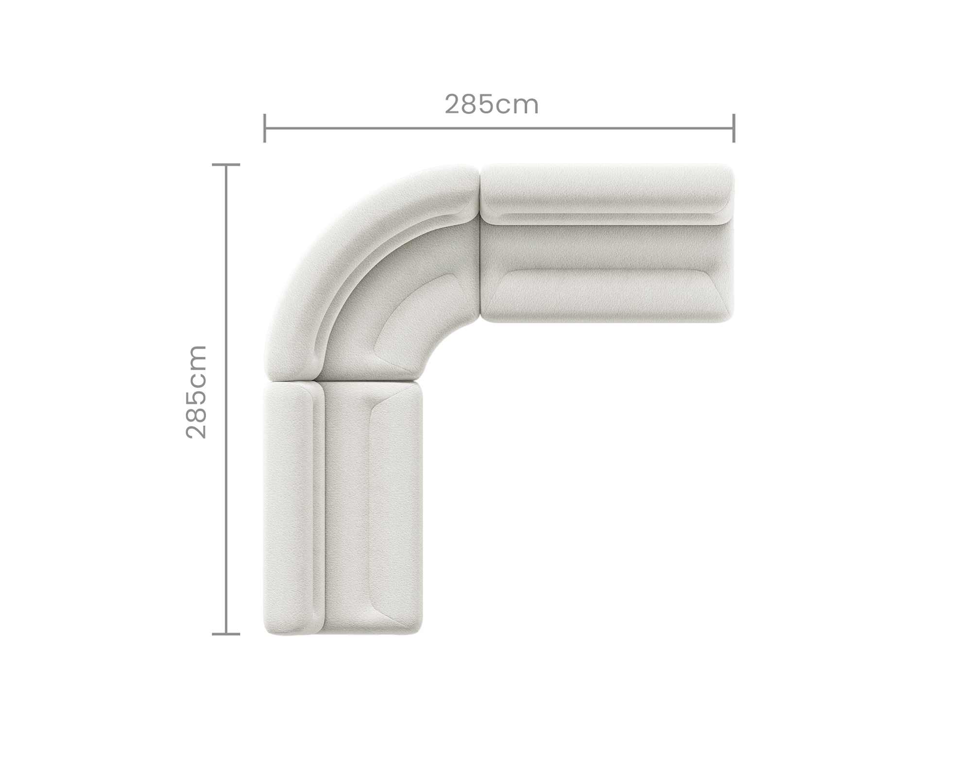 Tovi Performance Boucle L-Shape Sectional Sofa 10