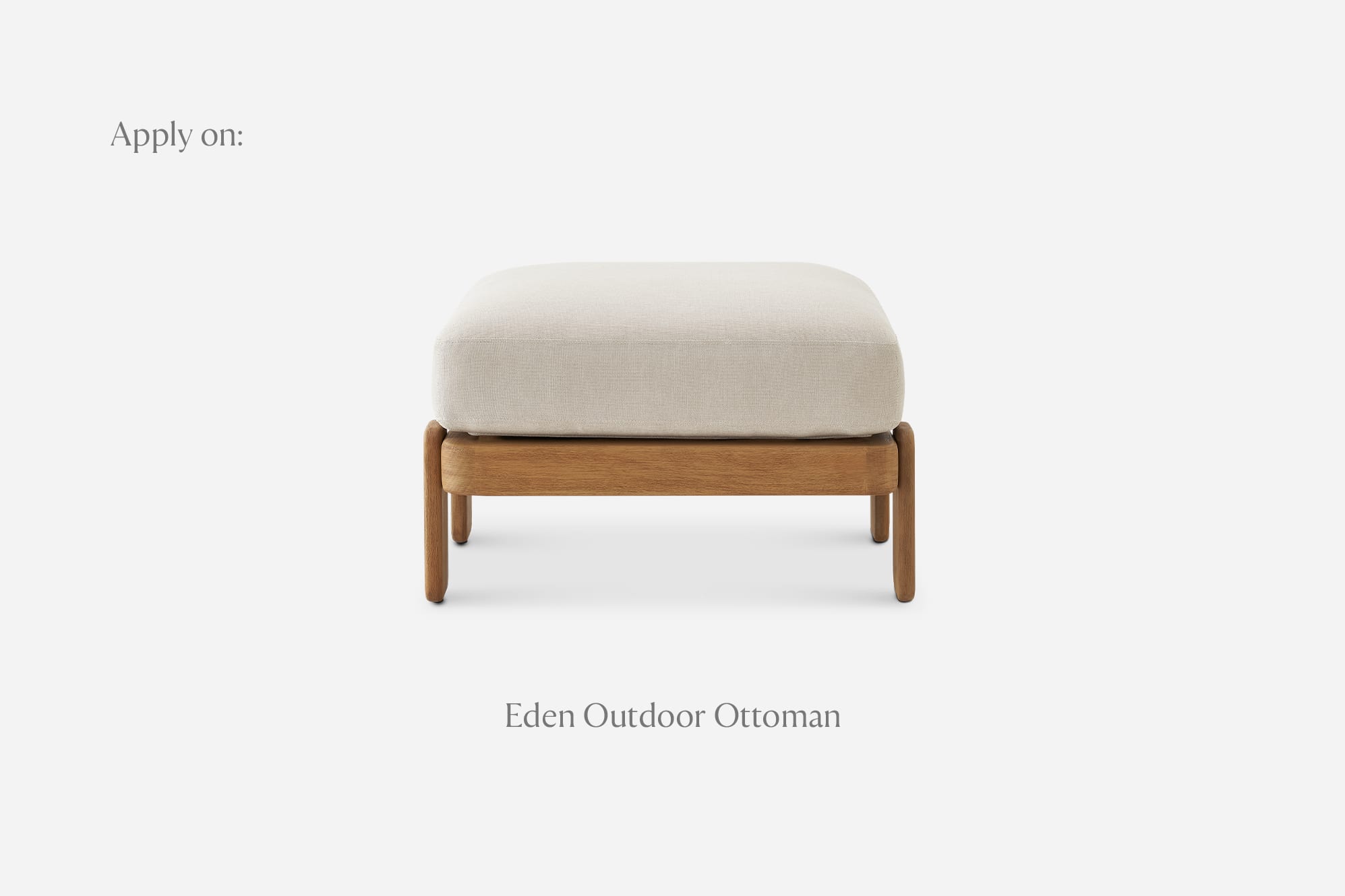 Eden Outdoor Ottoman Cover 4
