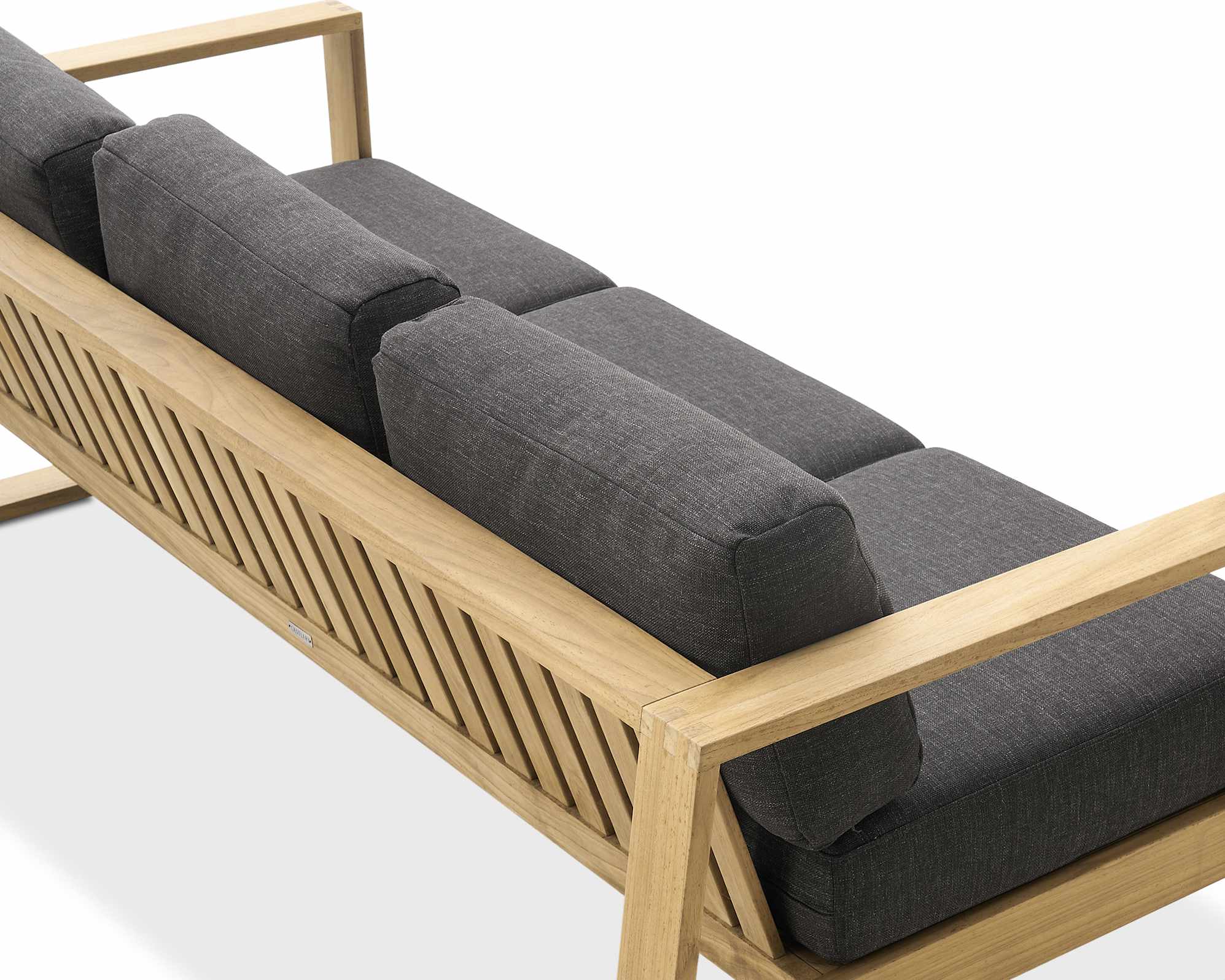 Rio Outdoor Teak 2 Lounge Chairs & Side Table Set 4