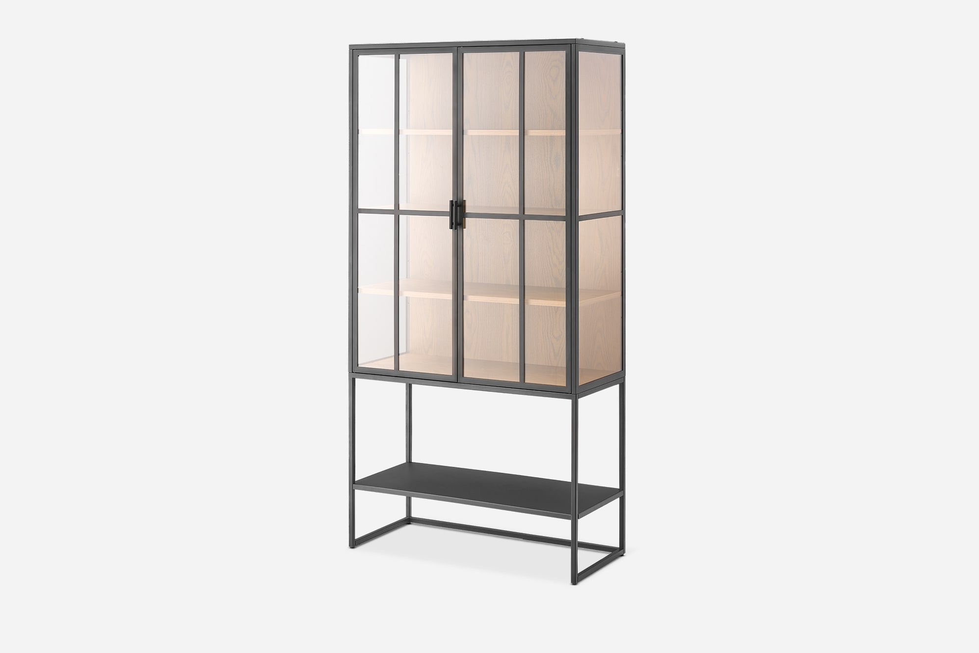Panes Glass Tall Cabinet 9