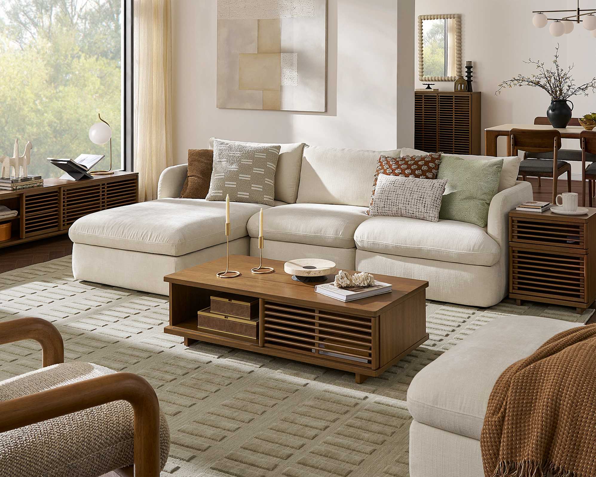 Ollie Storage Left Arm Chaise 4