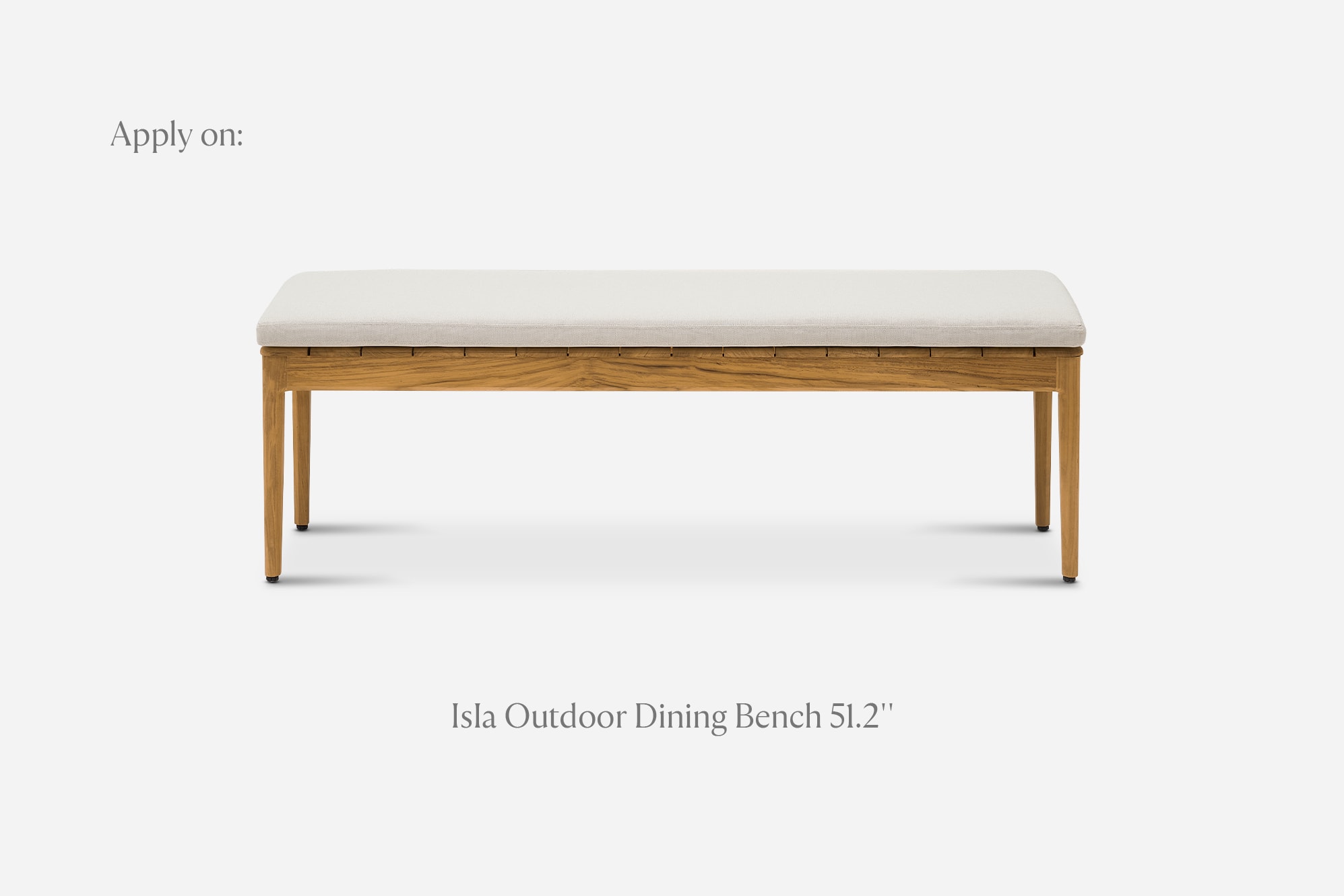 Isla Outdoor Dining Bench Cover 4
