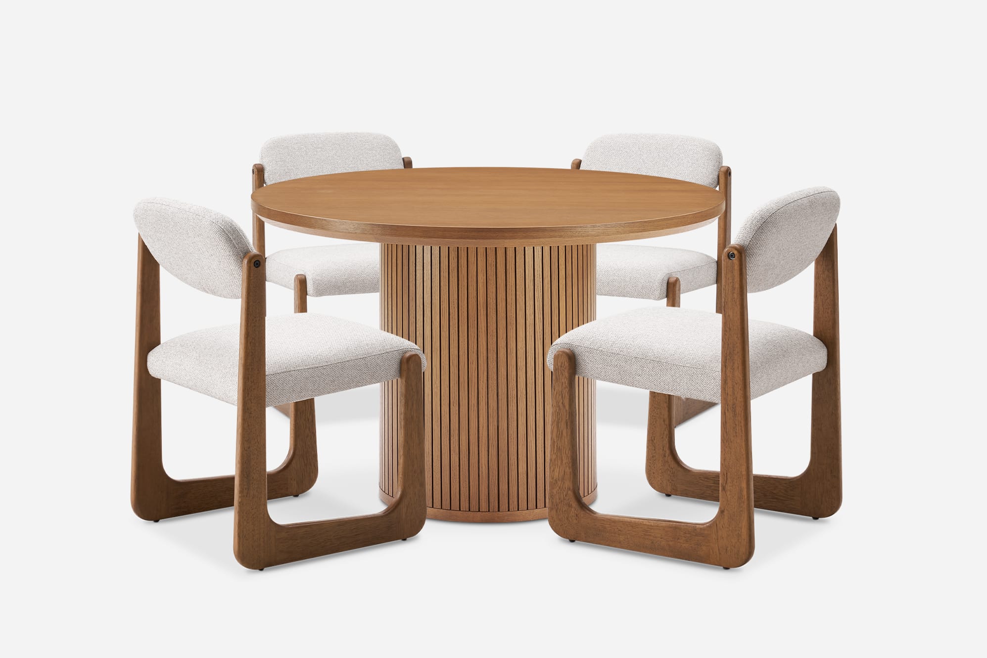 Harper Round Dining Table with Lira Chair Set 0