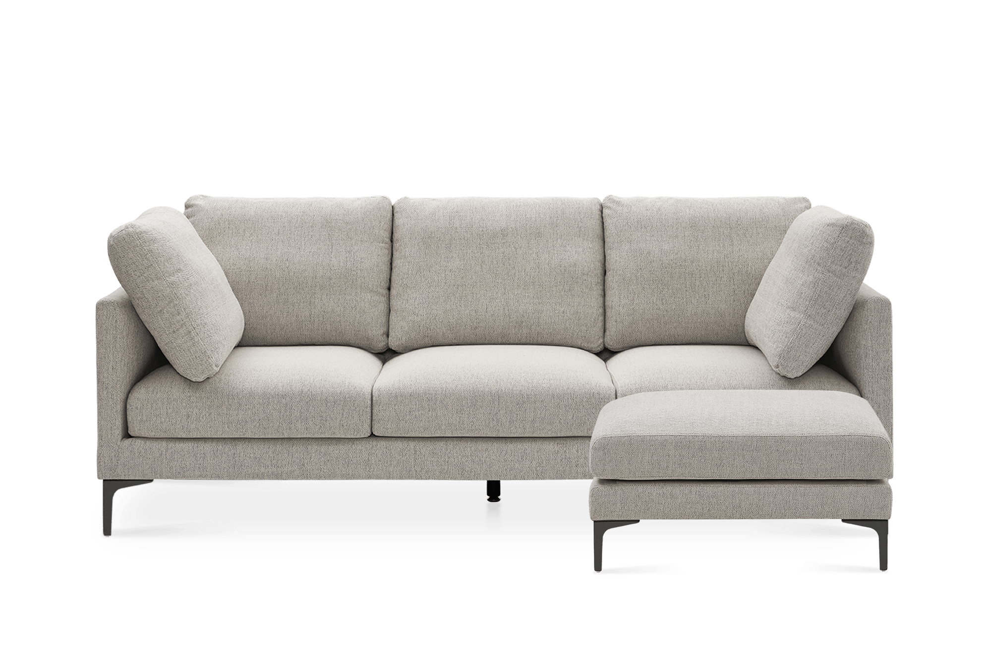 Adams 3 Seater Sofa with Ottoman 1