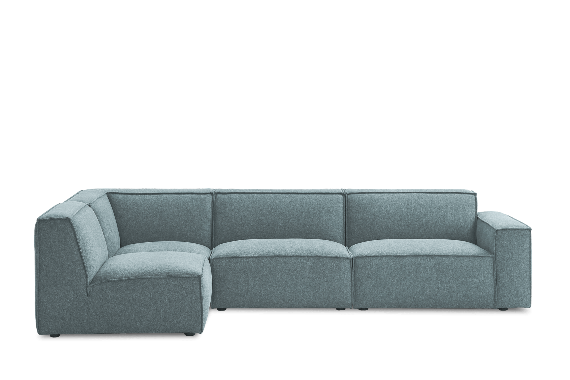 Jonathan Chaise Sectional Sofa Left Facing, Zenith Blue