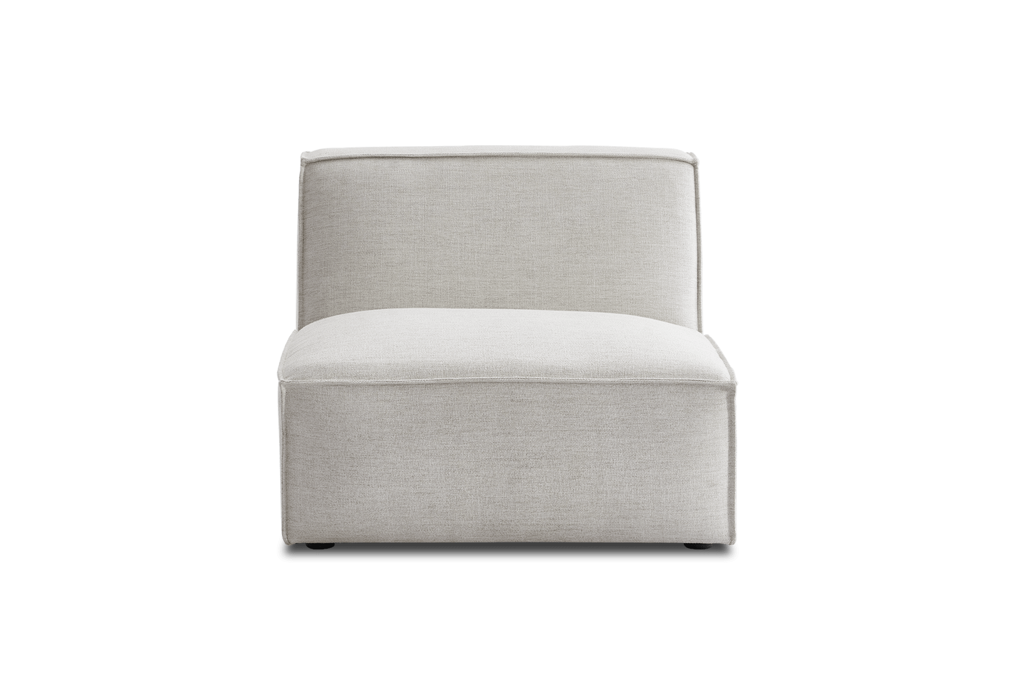 Jonathan Armless Sofa, Creamy White