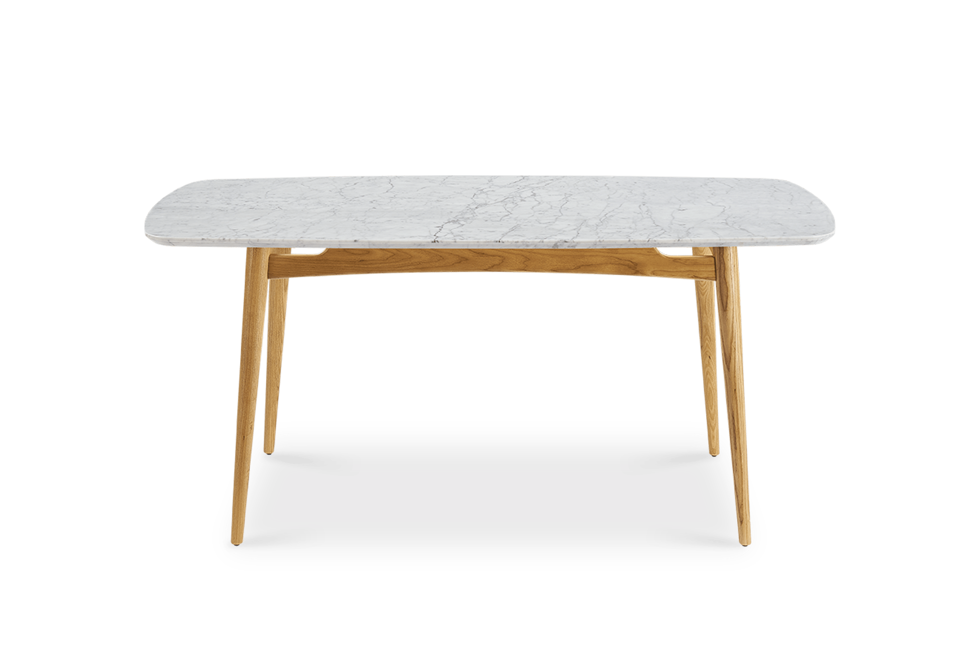 Kelsey Marble Dining Table 180cm, White Wash