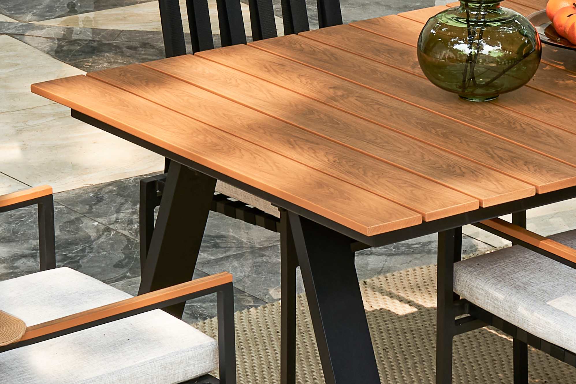 Sorrento Outdoor Dining Table, without Umbrella Hole 5