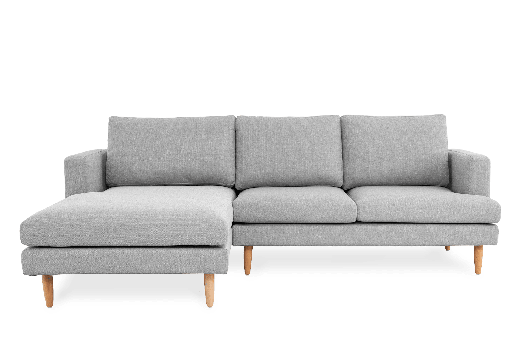 Tana Chaise Sectional Sofa Left Hand Facing, Light Gray