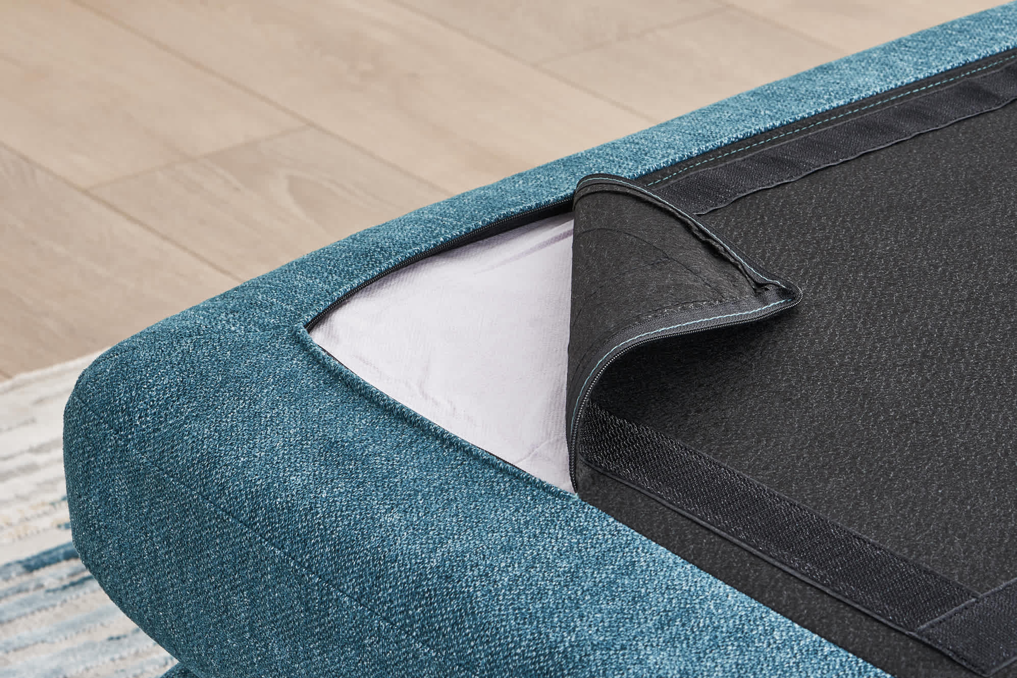 Pebble Armchair with Ottoman 7