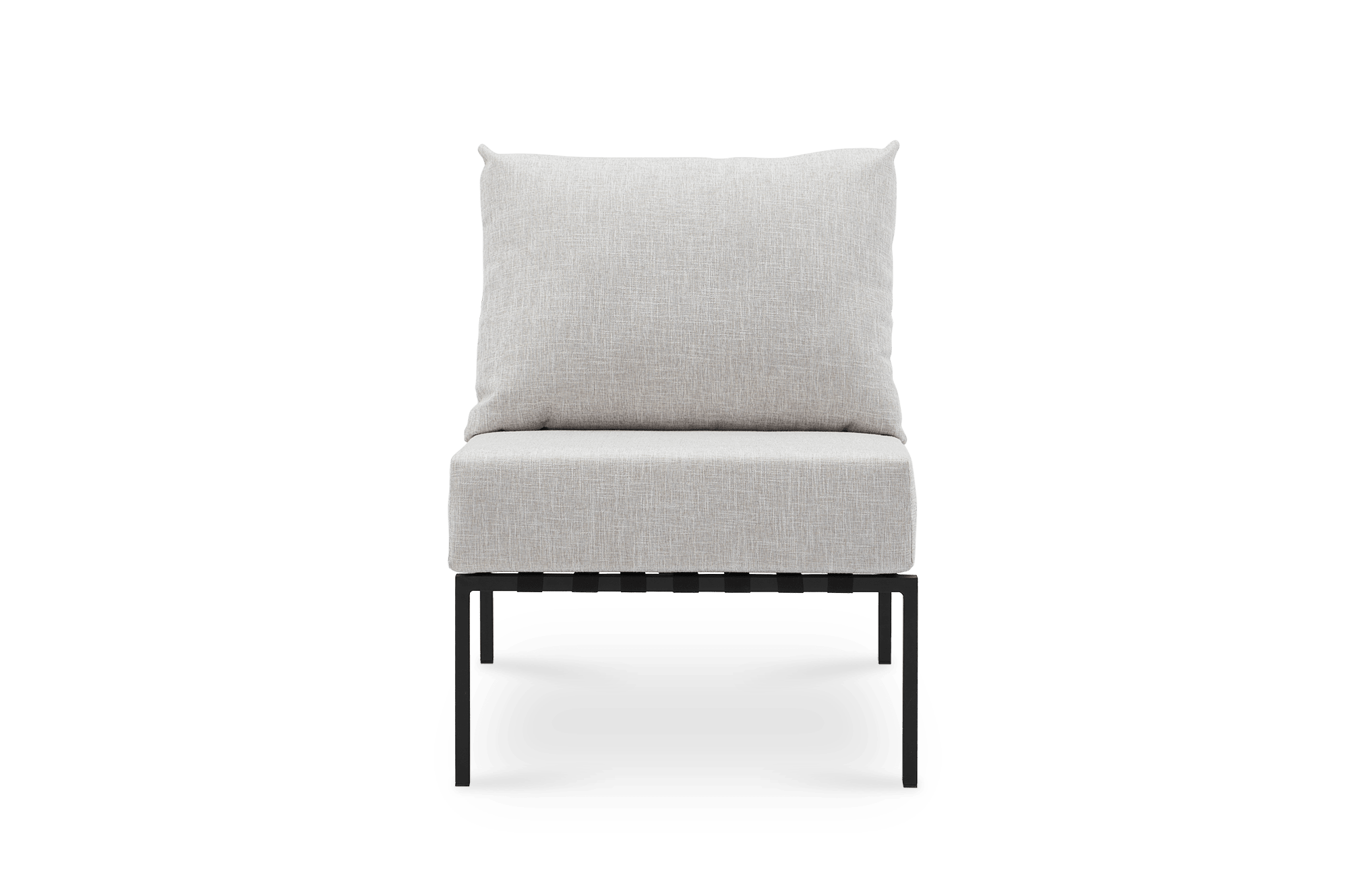 Sorrento Outdoor Armless Sofa, Oat Beige