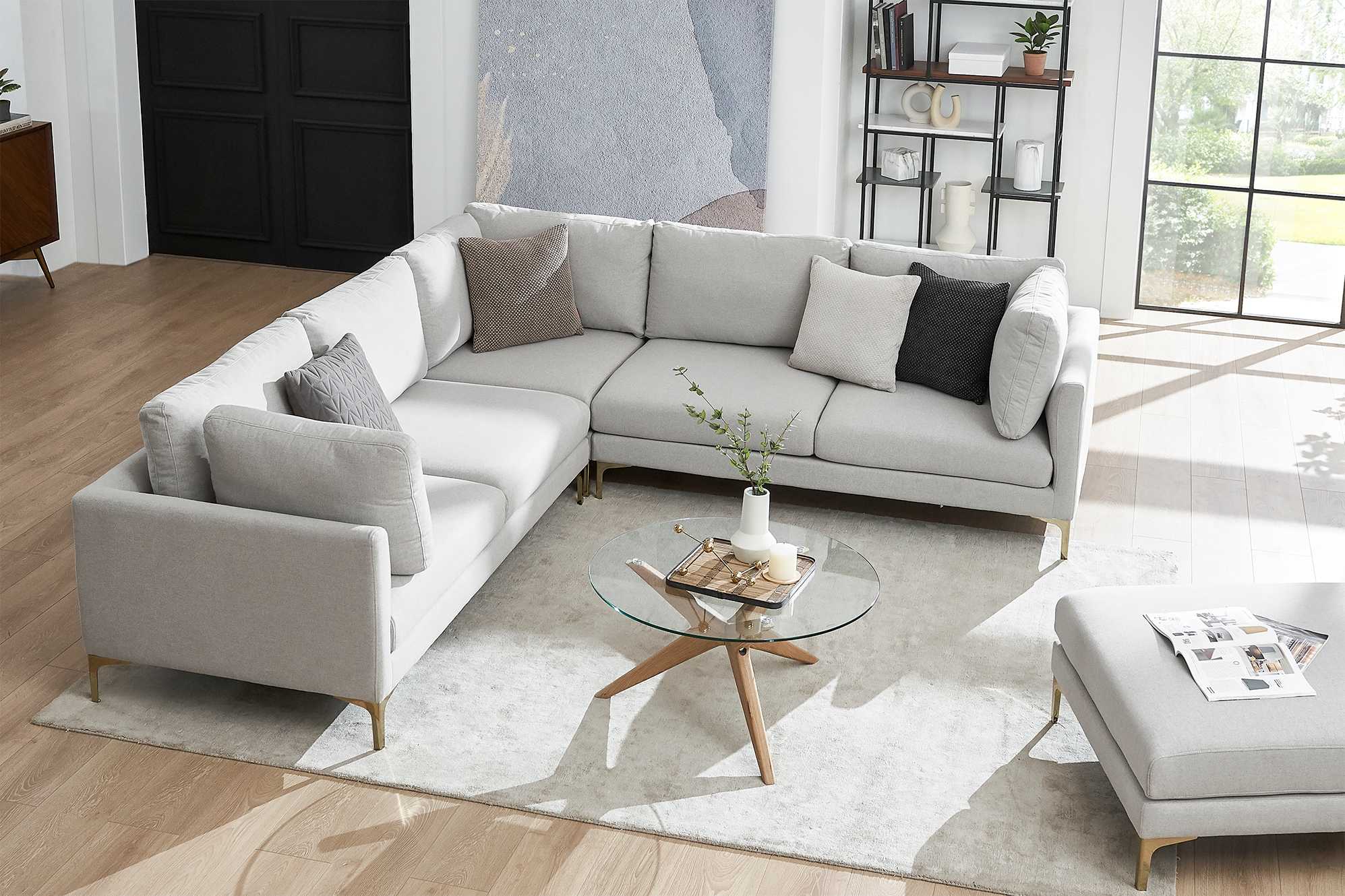Adams L-Shape Sectional Sofa 3