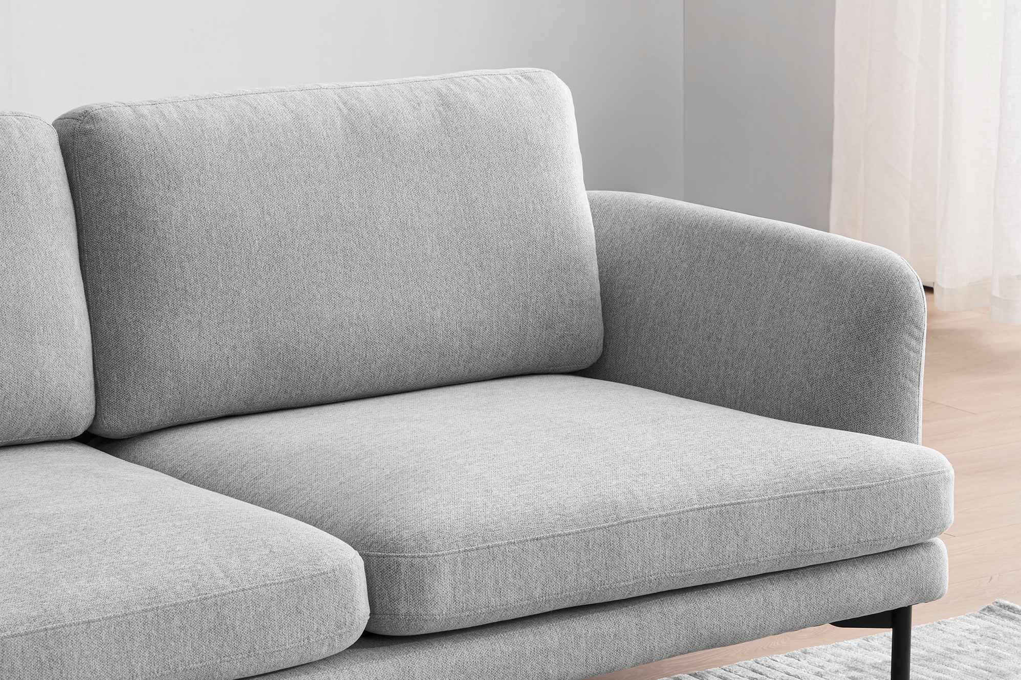 Pebble Chaise Sectional Sofa 6