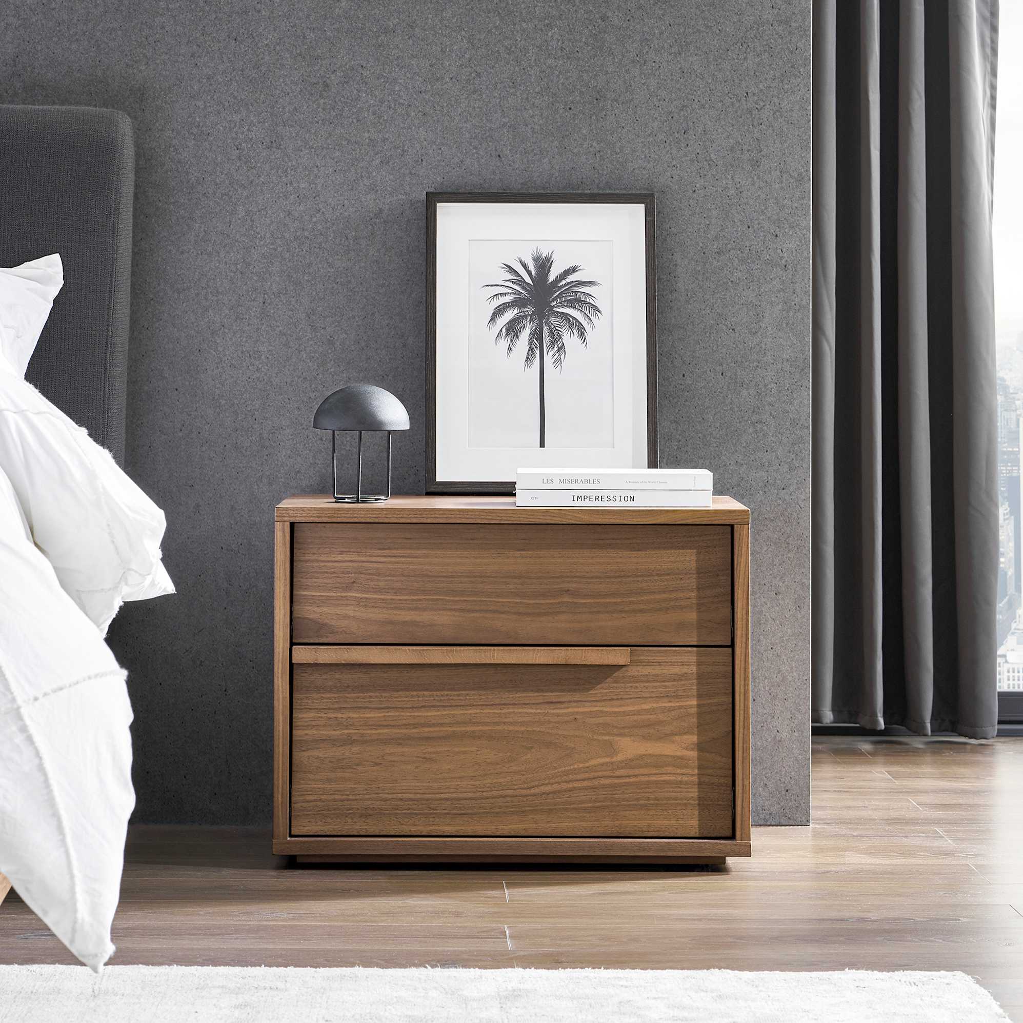 Joseph Bedside Table, 45cm lifestyle