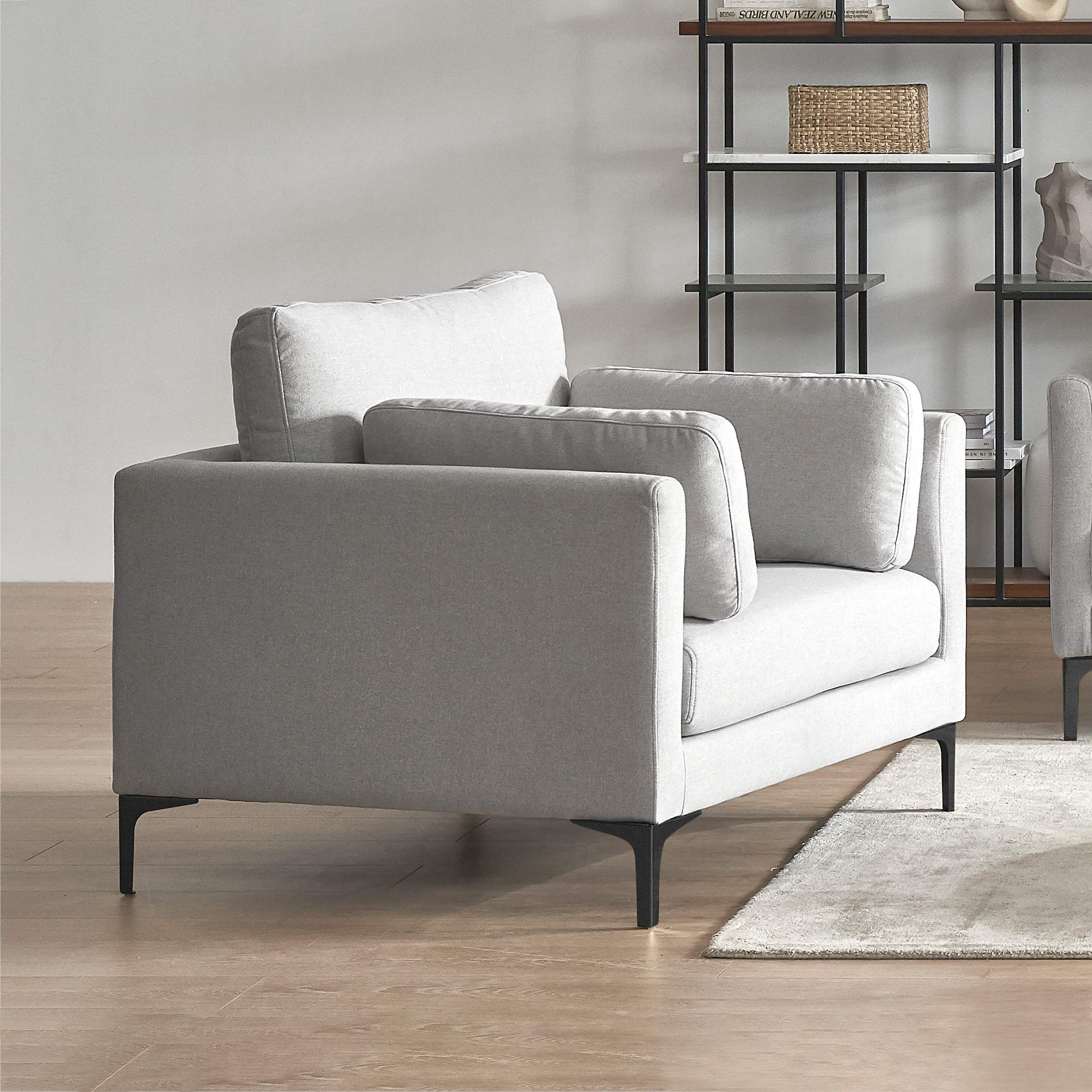 Adams Armchair with Ottoman 2