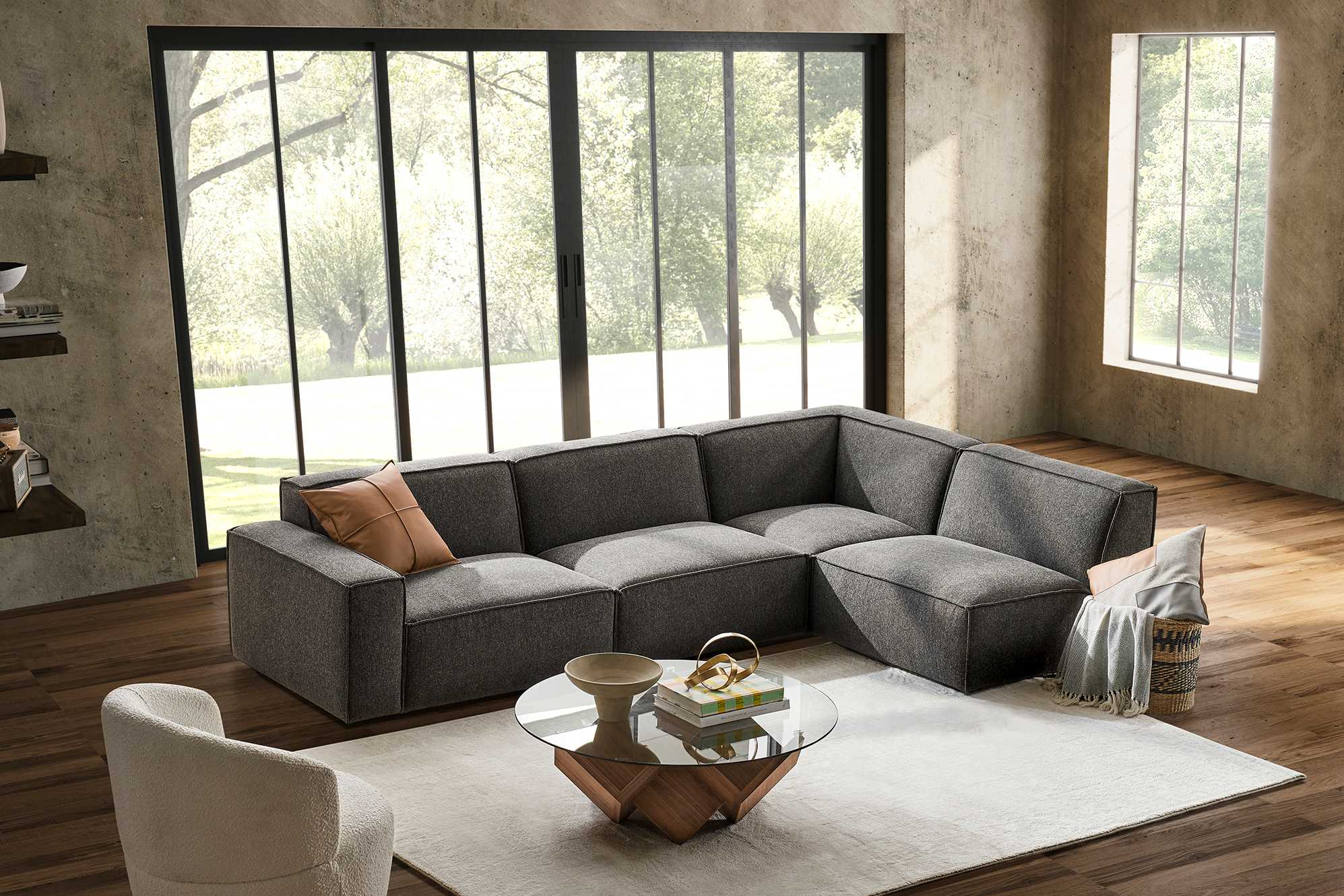 Jonathan Chaise Sectional Sofa with Ottoman 3