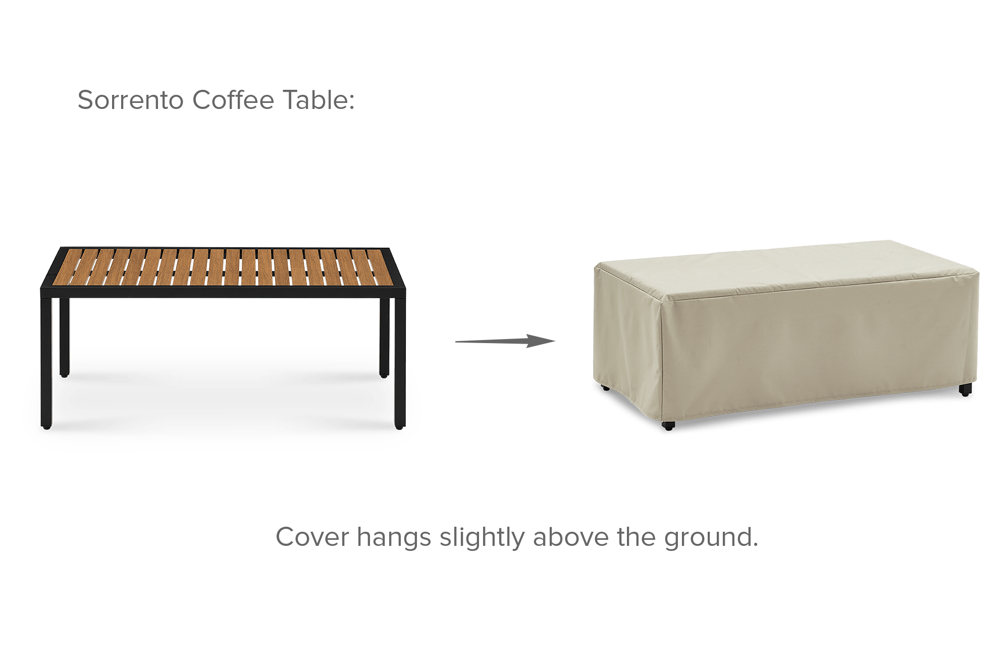 Sorrento Outdoor Coffee Table Cover 5