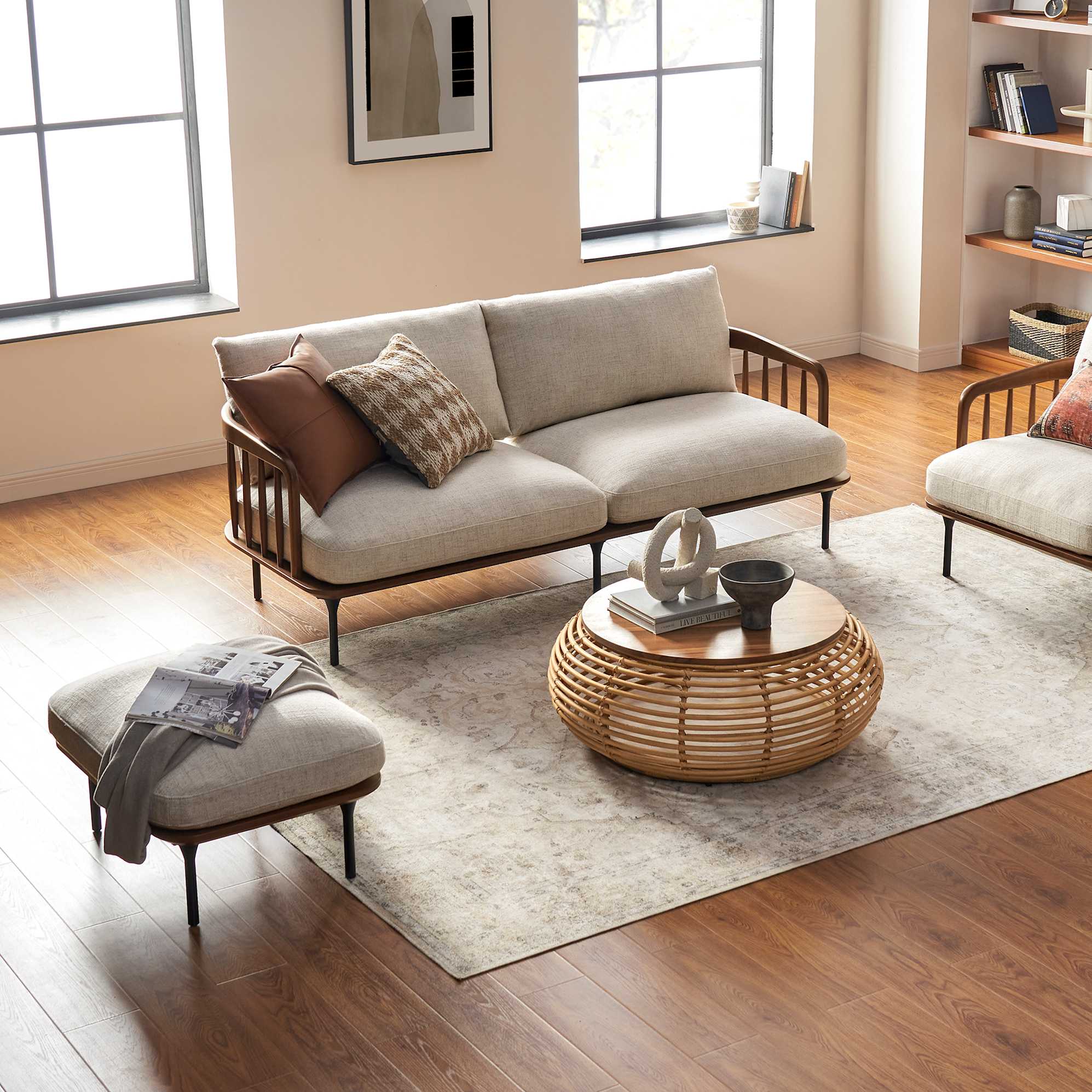 Wayne Sofa with Ottoman image 0