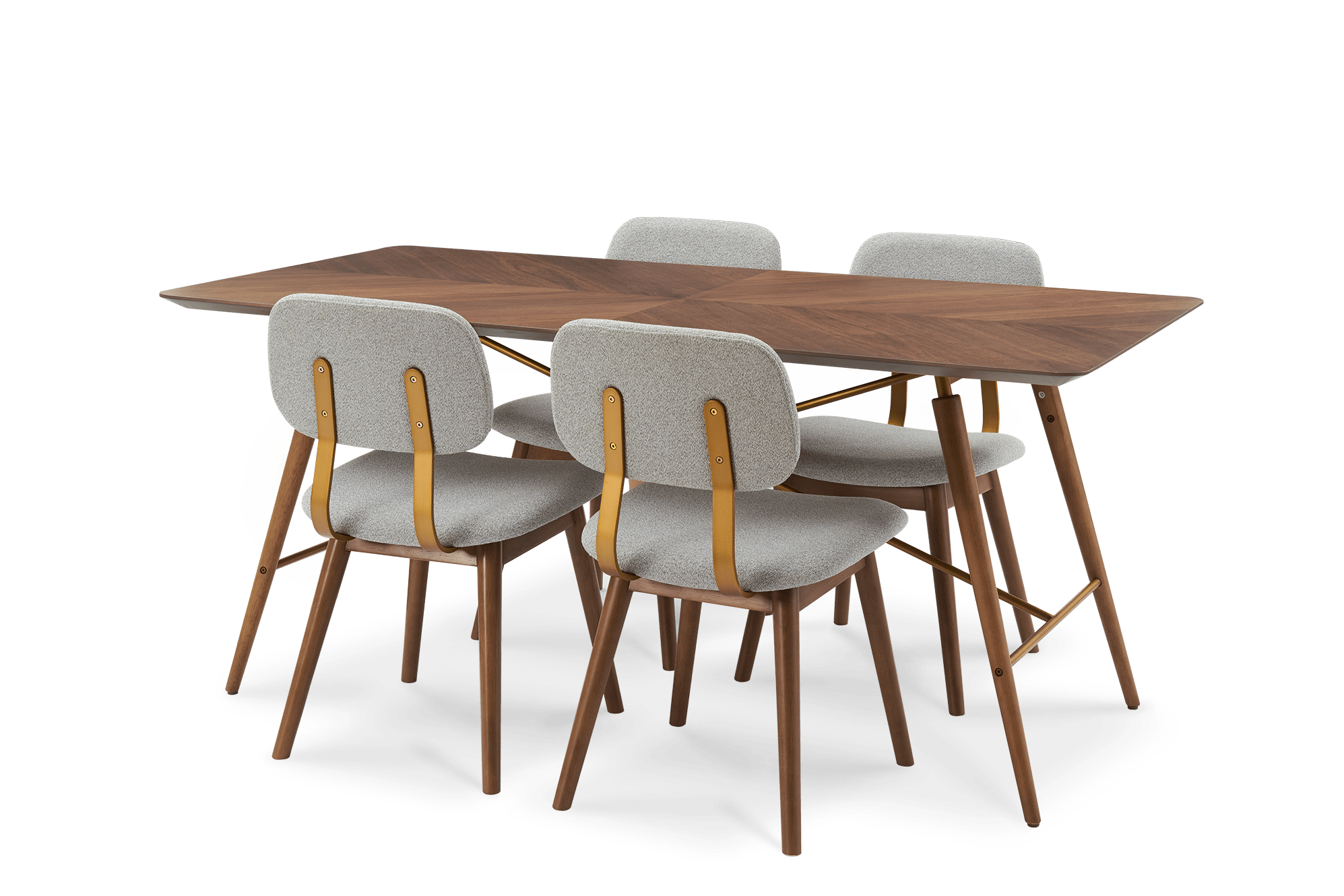 Lily Dining Table with 4 Chairs 1